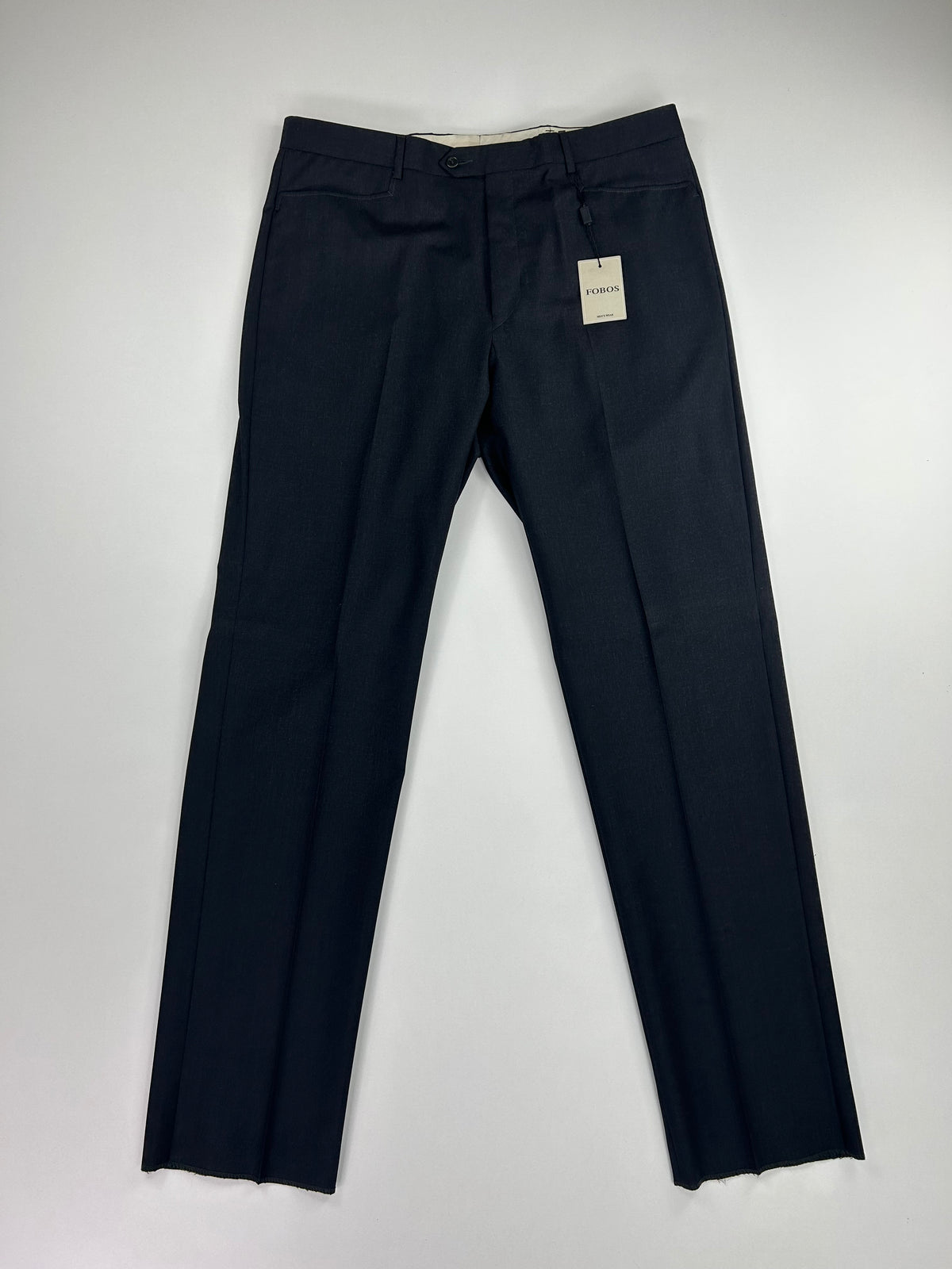Pantalone sartoriale Fobos grigio scuro lana, taglia IT 58 — IlBotteghino