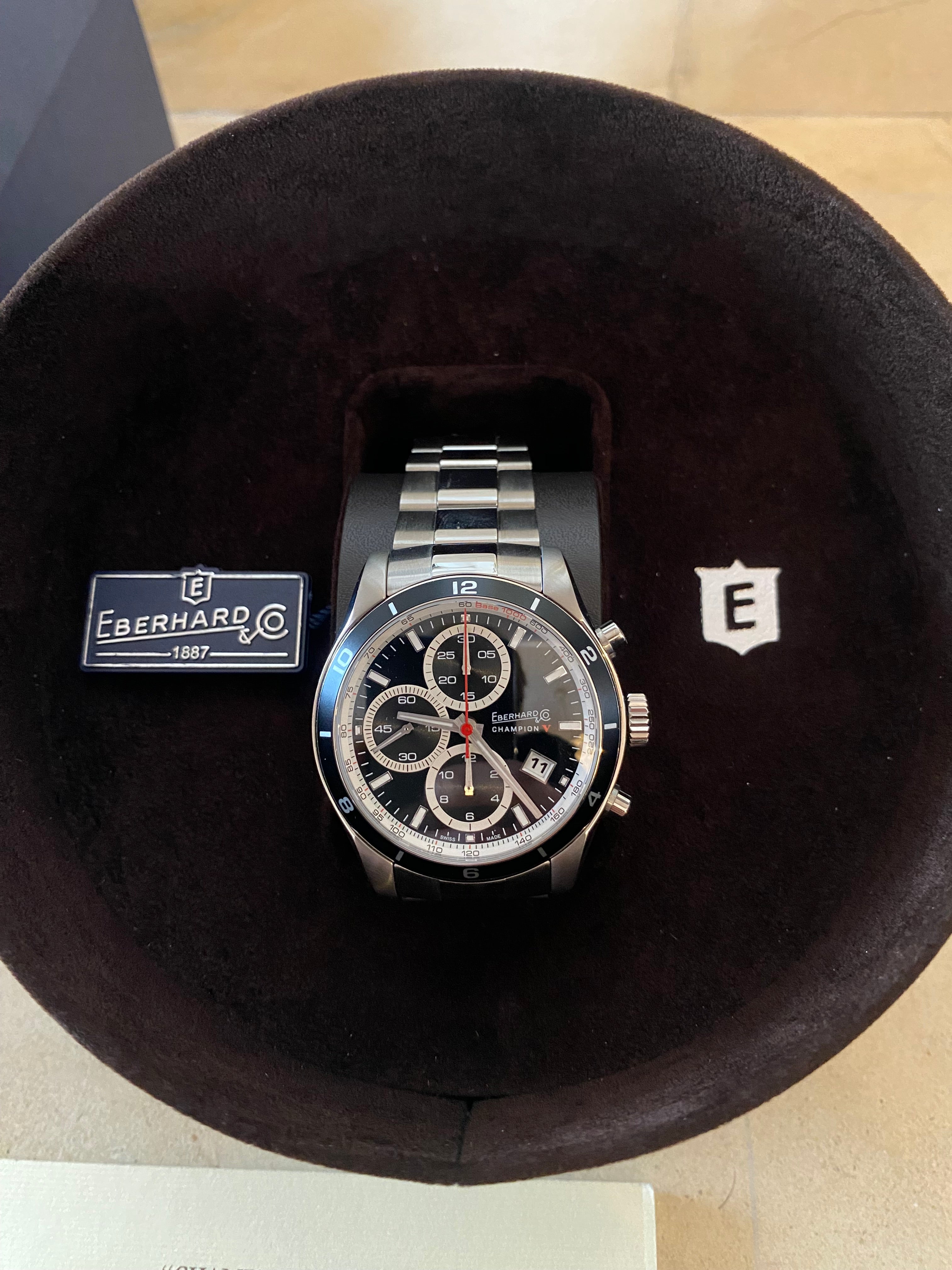 Eberhard Champion V — bracciale Chablis in acciaio — IlBotteghino