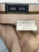 Pantalone Sartoriale Uomo Giorgio Reggiani Lana Seta Made in Italy Grigio Mélange