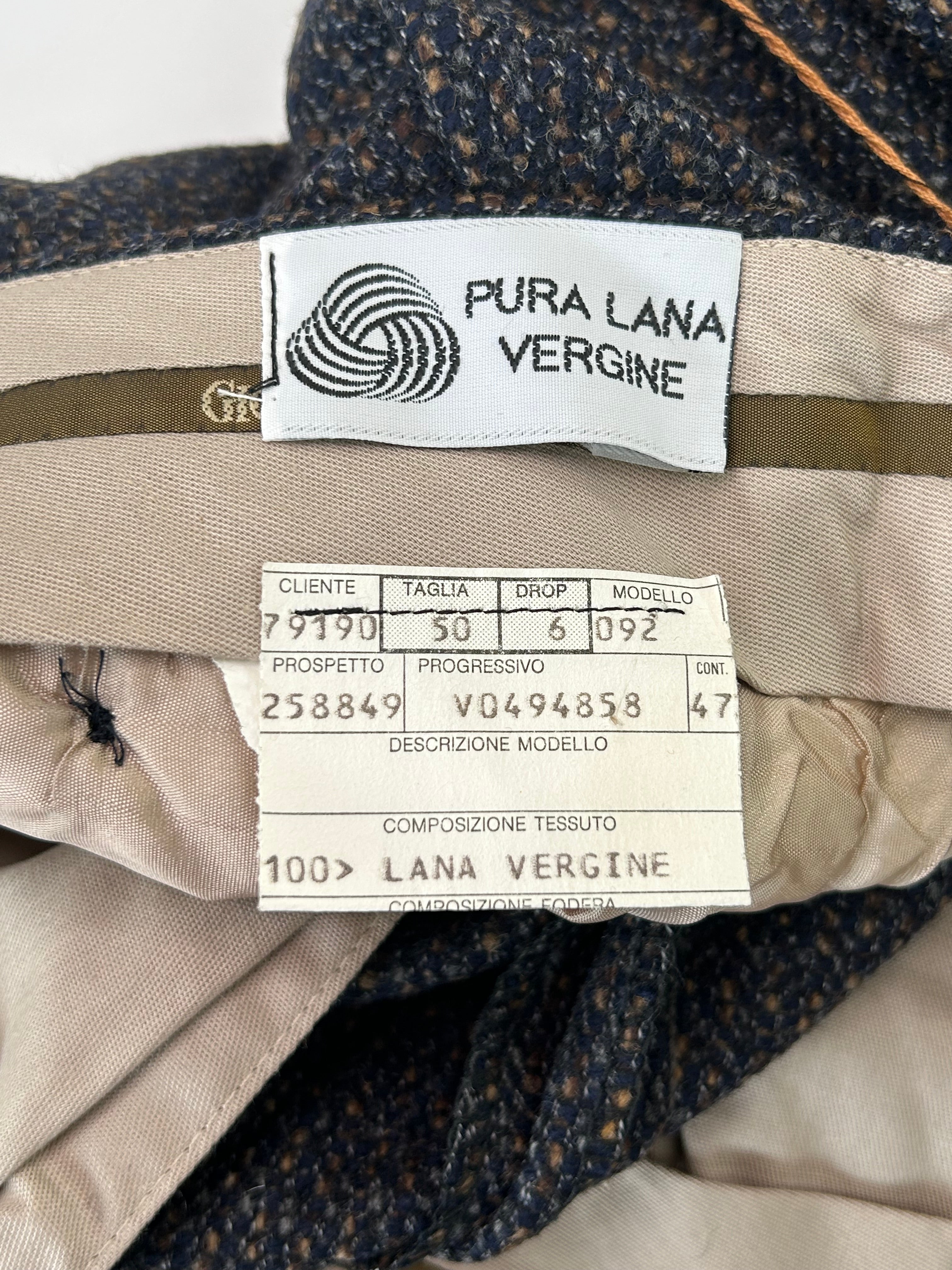 Giorgio Reggiani pantalone tweed — vista laterale — IlBotteghino