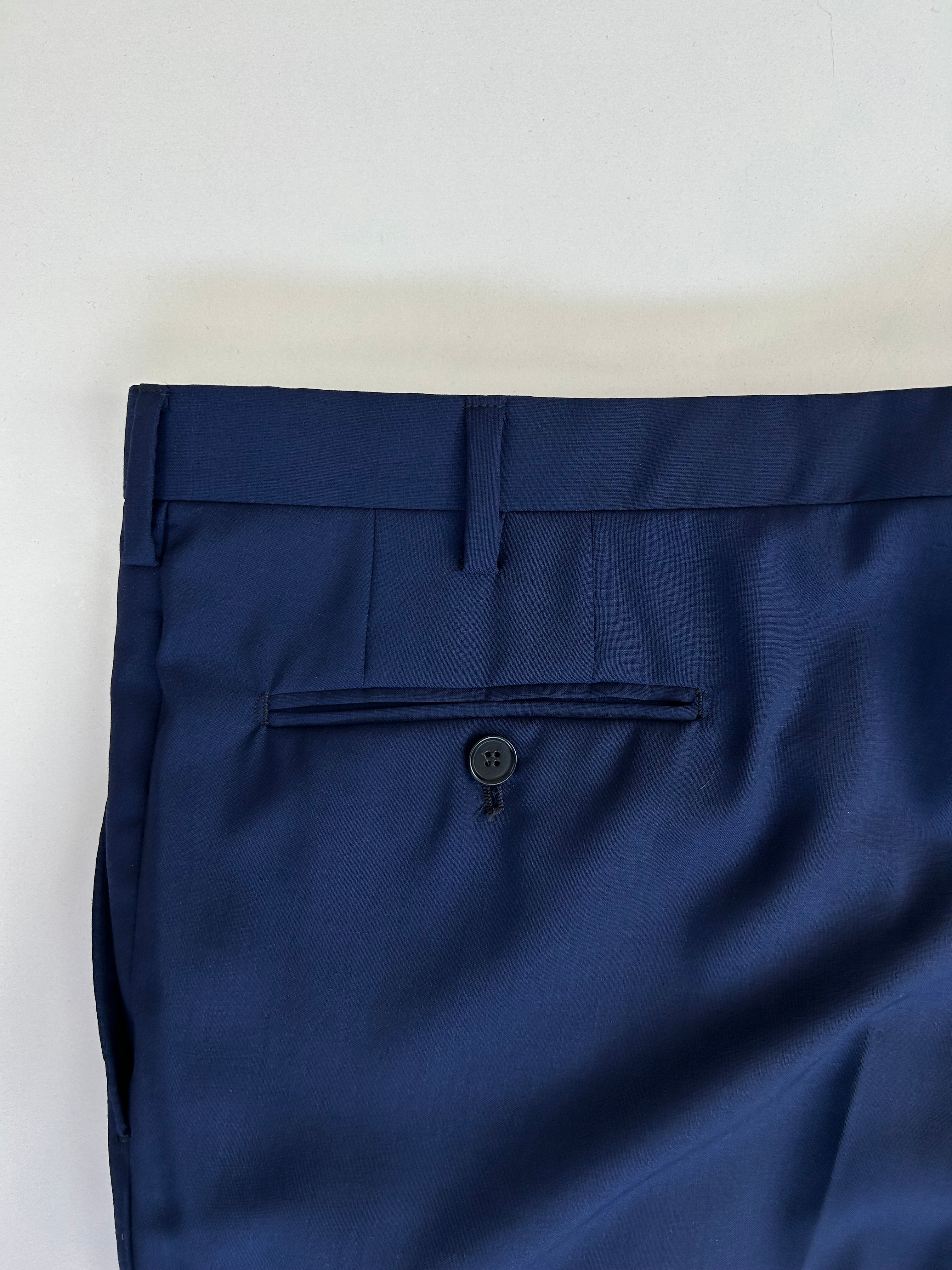 Facis pantalone blu navy — dettaglio tessuto — IlBotteghino