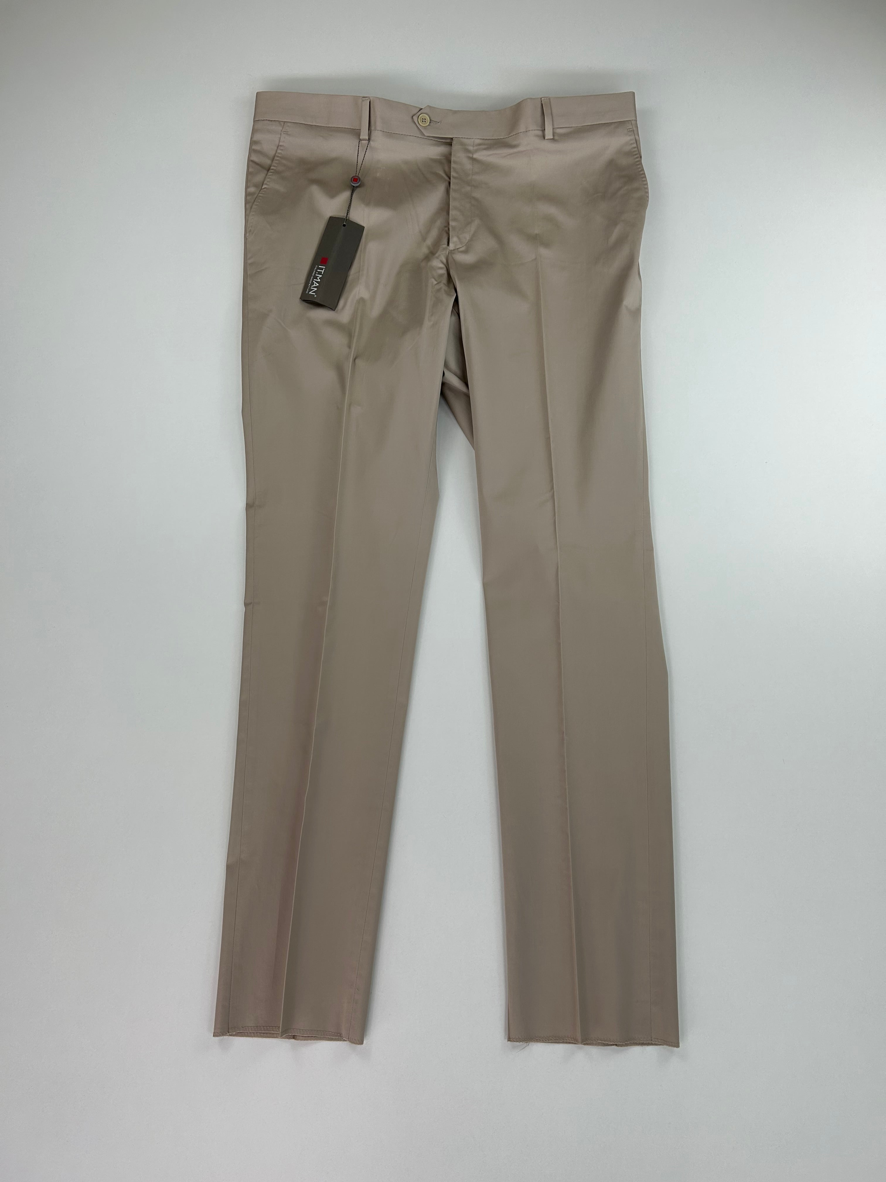 Pantalone sartoriale IT.MAN champagne cotone, taglia IT 56 — IlBotteghino