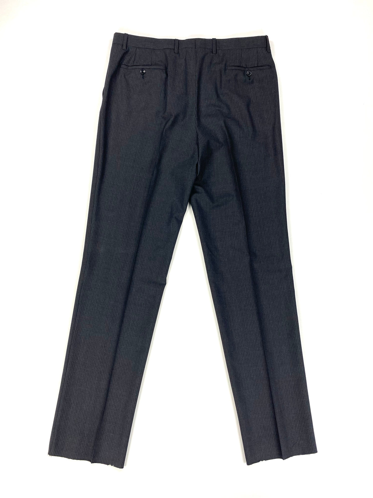 Pantalone Garrett's grigio gessato, vista posteriore