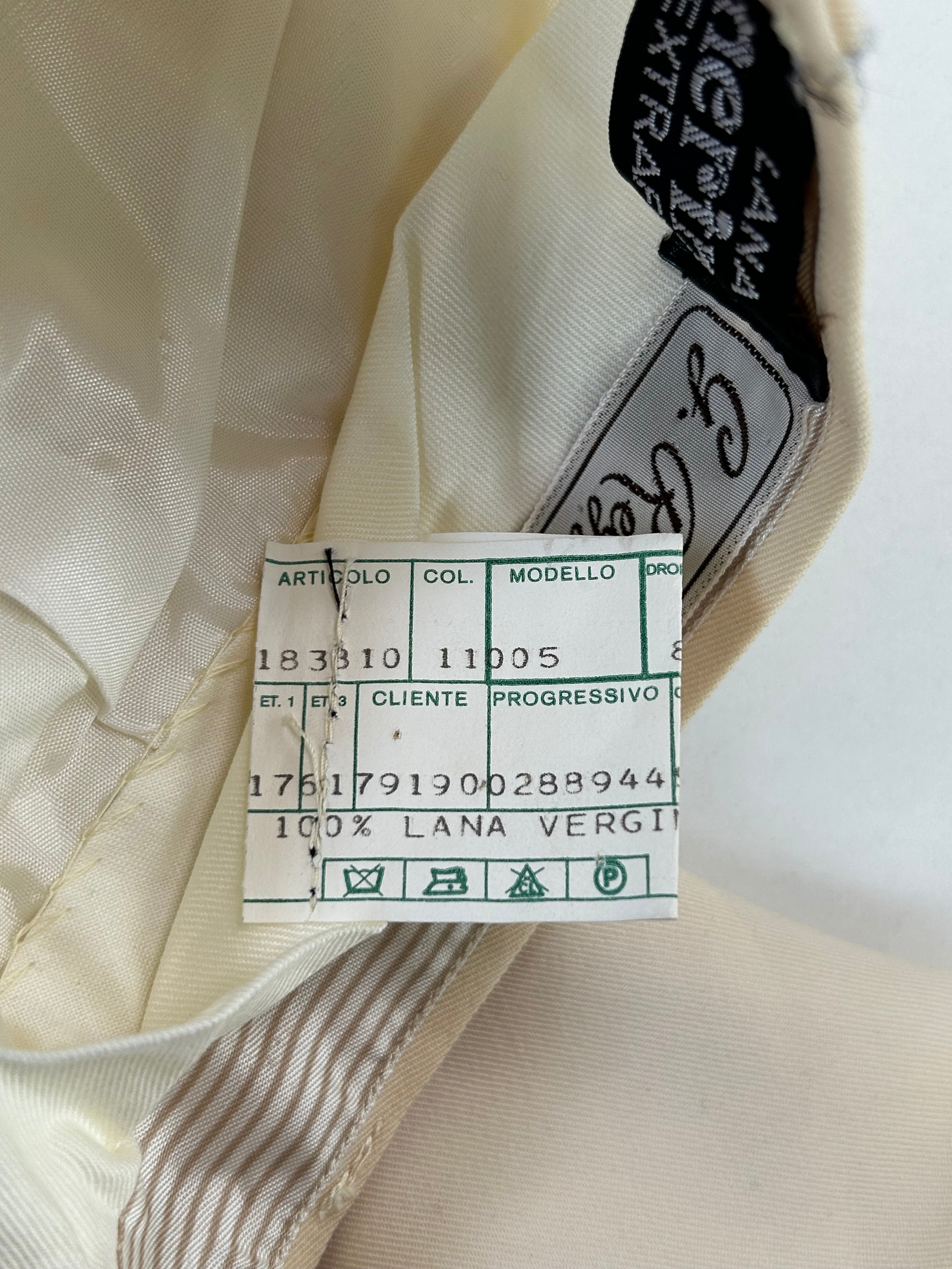 Giorgio Reggiani pantalone panna — archivio sartoriale — IlBotteghino