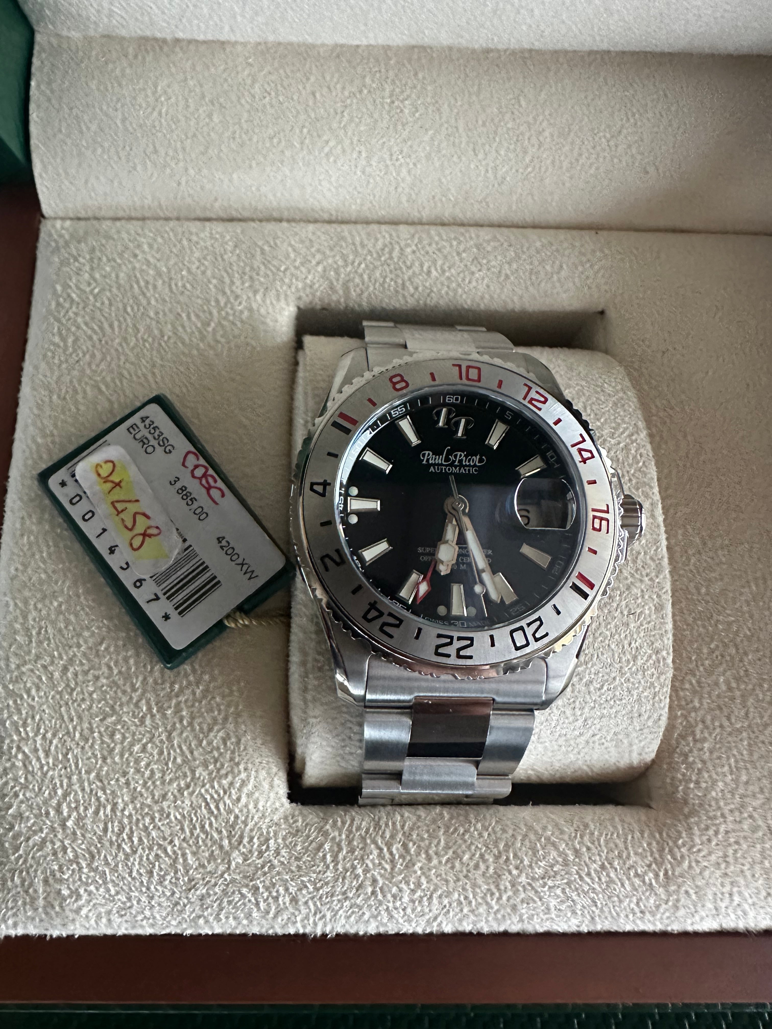 Paul Picot Mariner 5 GMT — ghiera GMT unidirezionale — IlBotteghino
