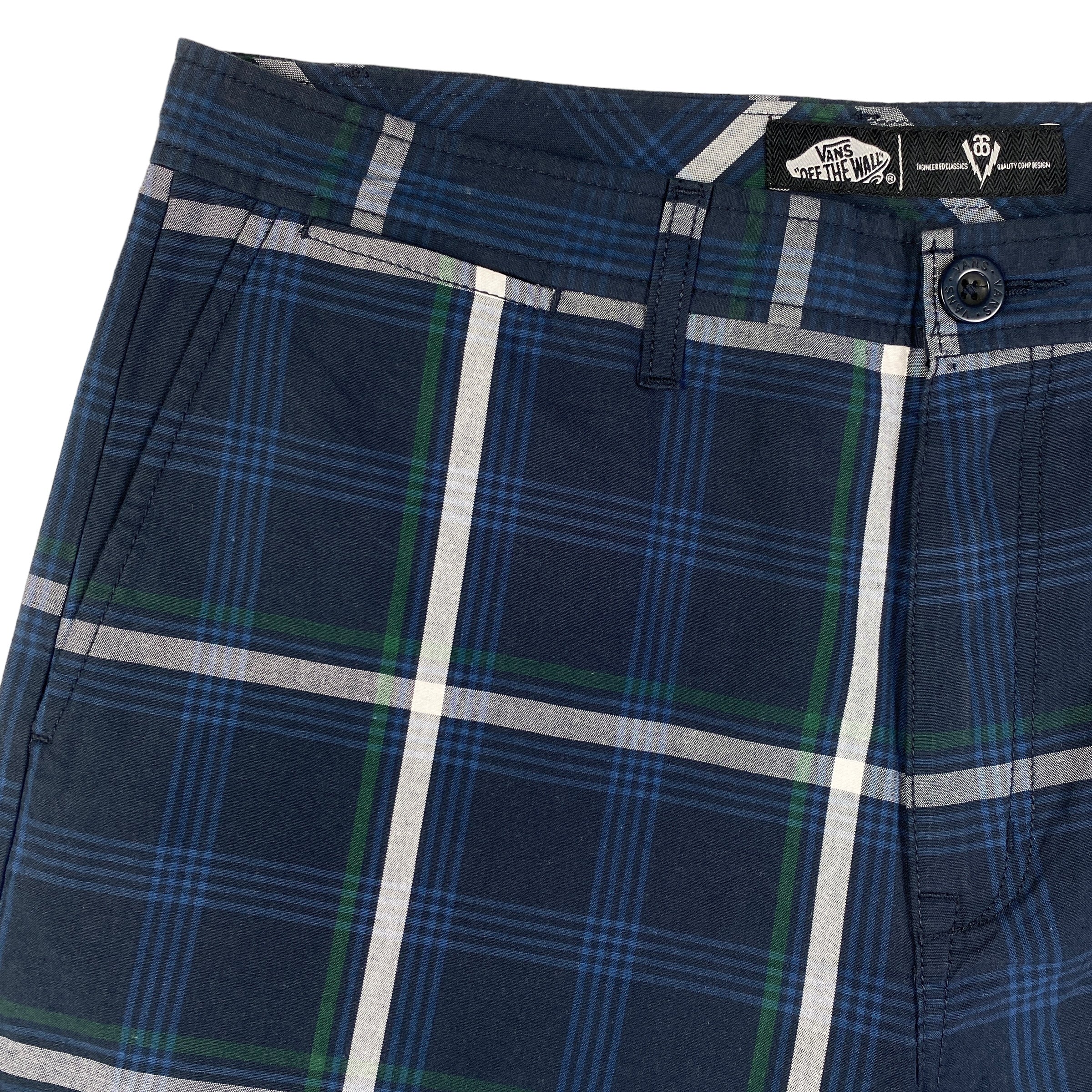 Vans short quadri blu/bianco — archivio streetwear — IlBotteghino