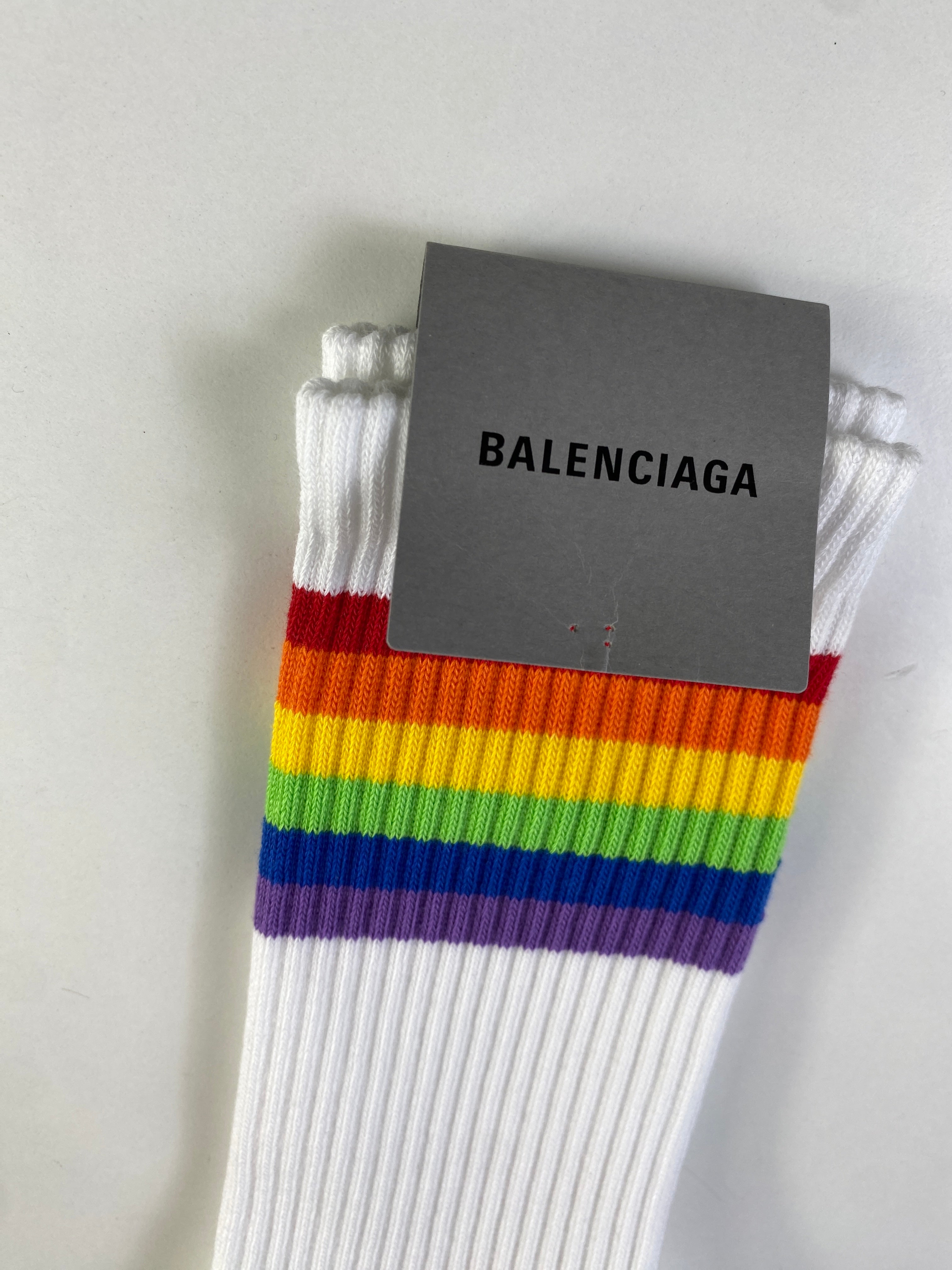 Balenciaga calzettoni rainbow — archivio luxury — IlBotteghino