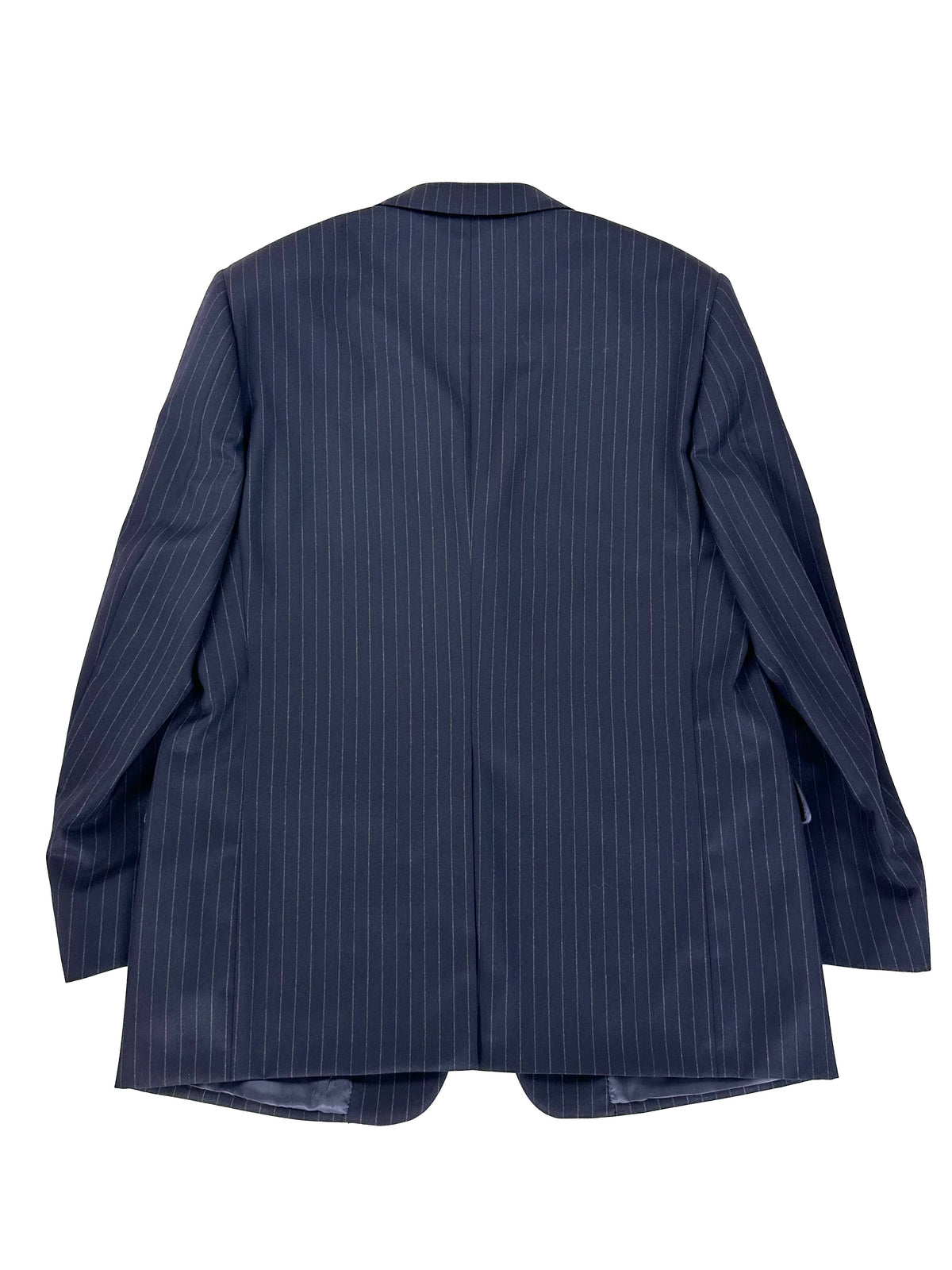 Giacca Garrett's blu navy gessato, vista posteriore