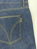 Jeans D&G Audacious blu scuro, dettaglio texture denim