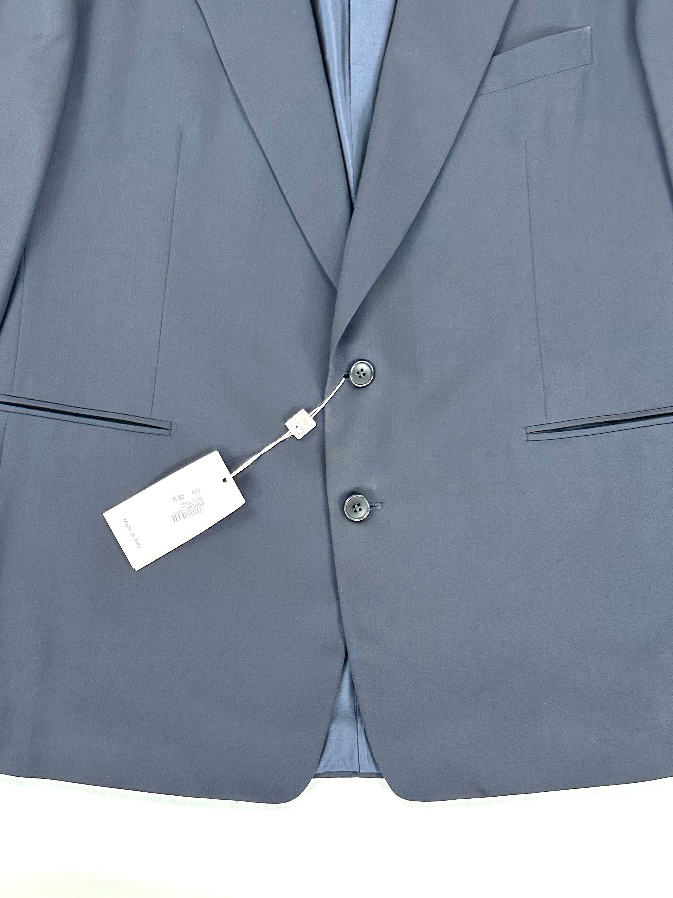 Giacca Calabró by Forall - dettaglio abbottonatura a 2 bottoni e tasche a filo