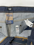Jeans D&G Audacious blu scuro, ologramma di autenticità Dolce & Gabbana