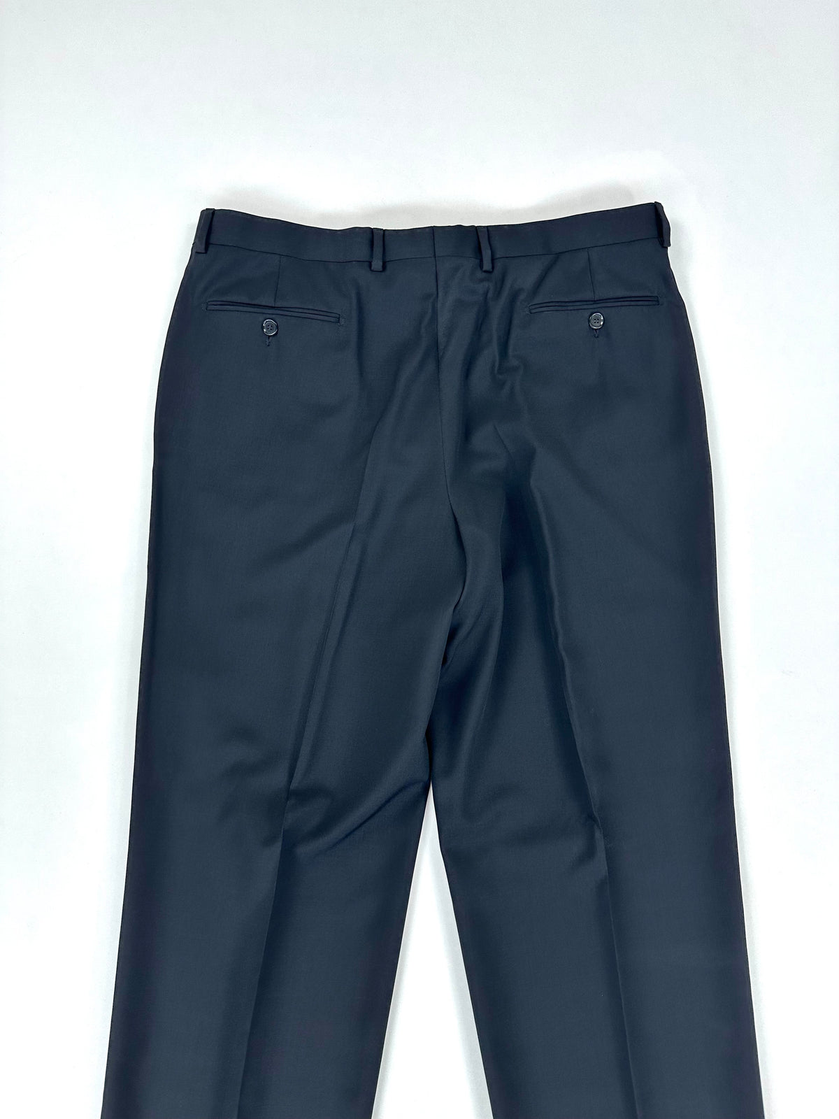 Pantalone Calabró by Forall nero - vista posteriore con vita e passanti