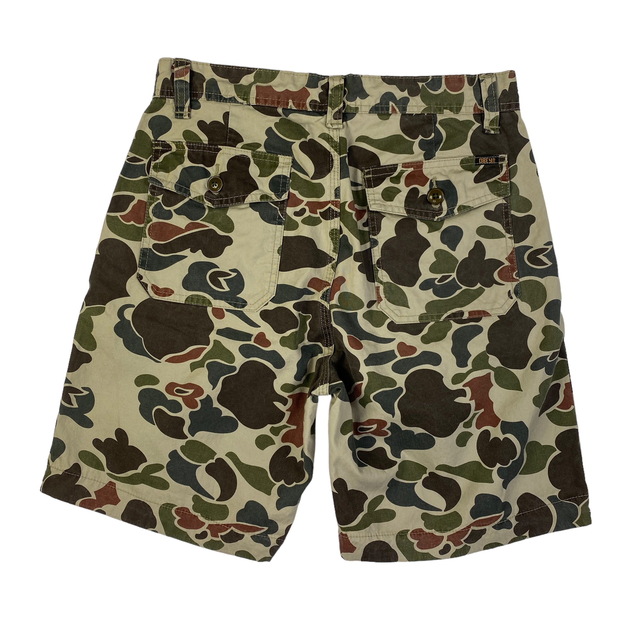 Obey short camo verde — streetwear d'archivio — IlBotteghino