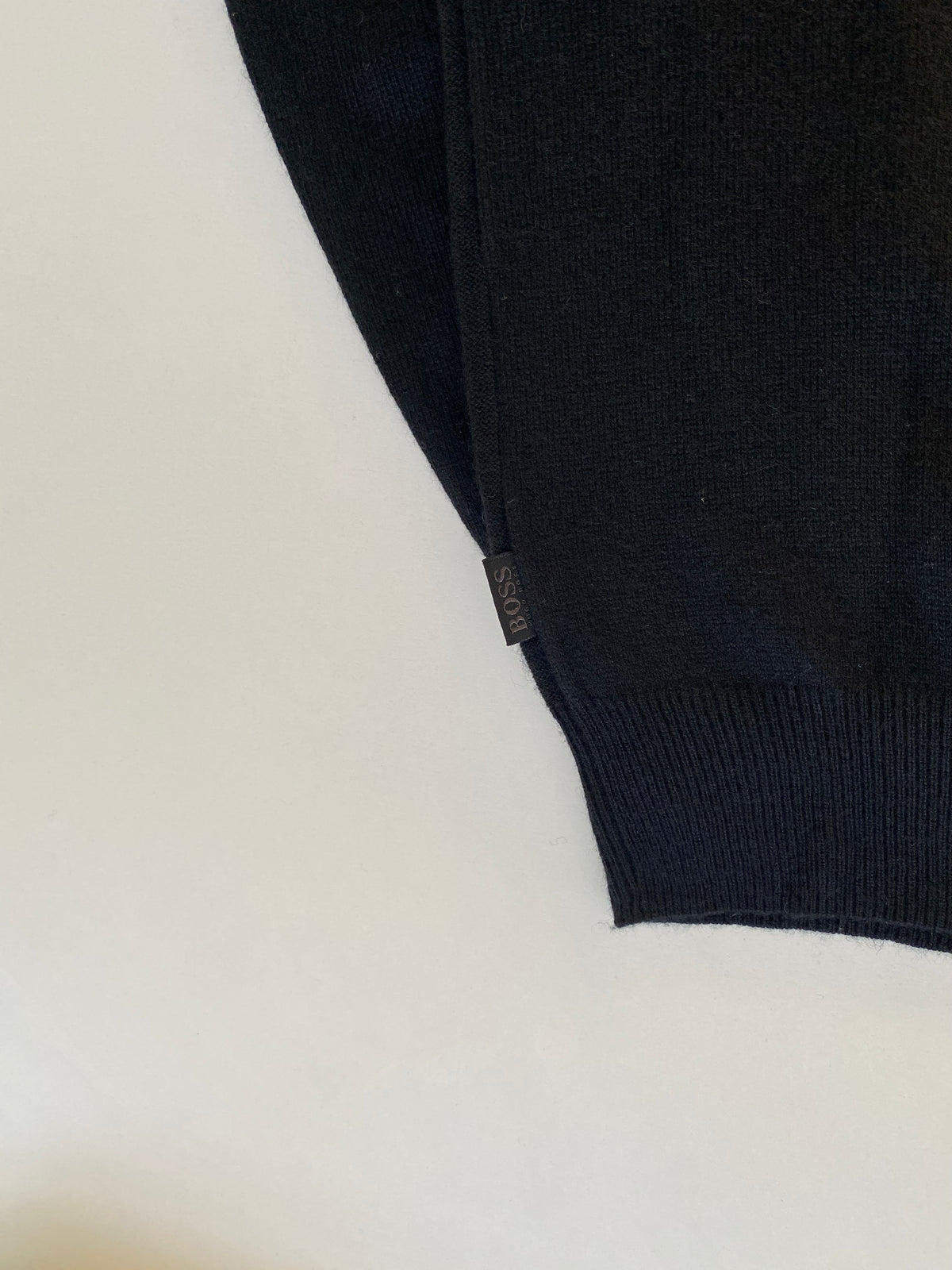Dolcevita Hugo Boss Orell seta e cashmere nero rombi - Tg. XL