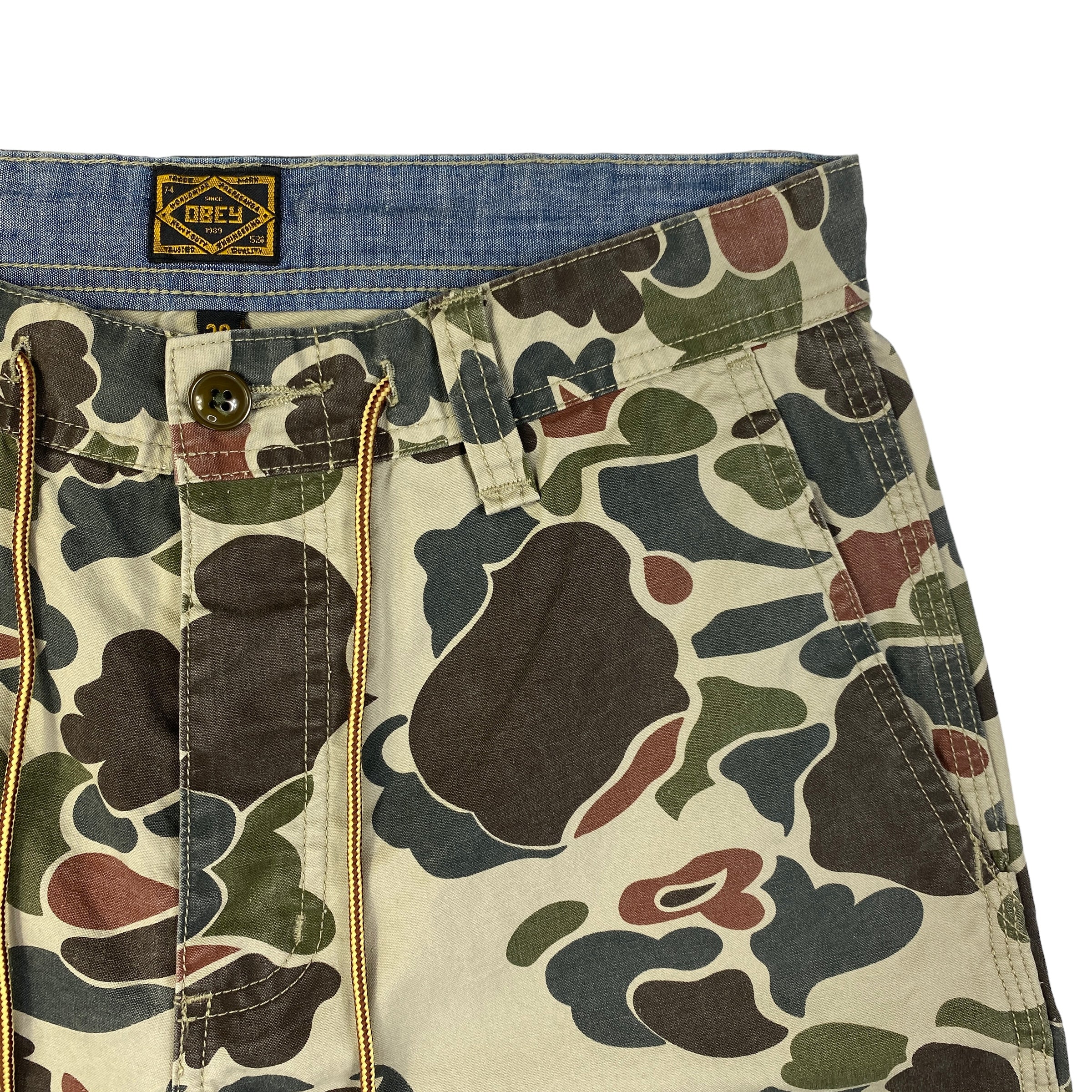 Obey short camo verde — archivio moda streetwear — IlBotteghino