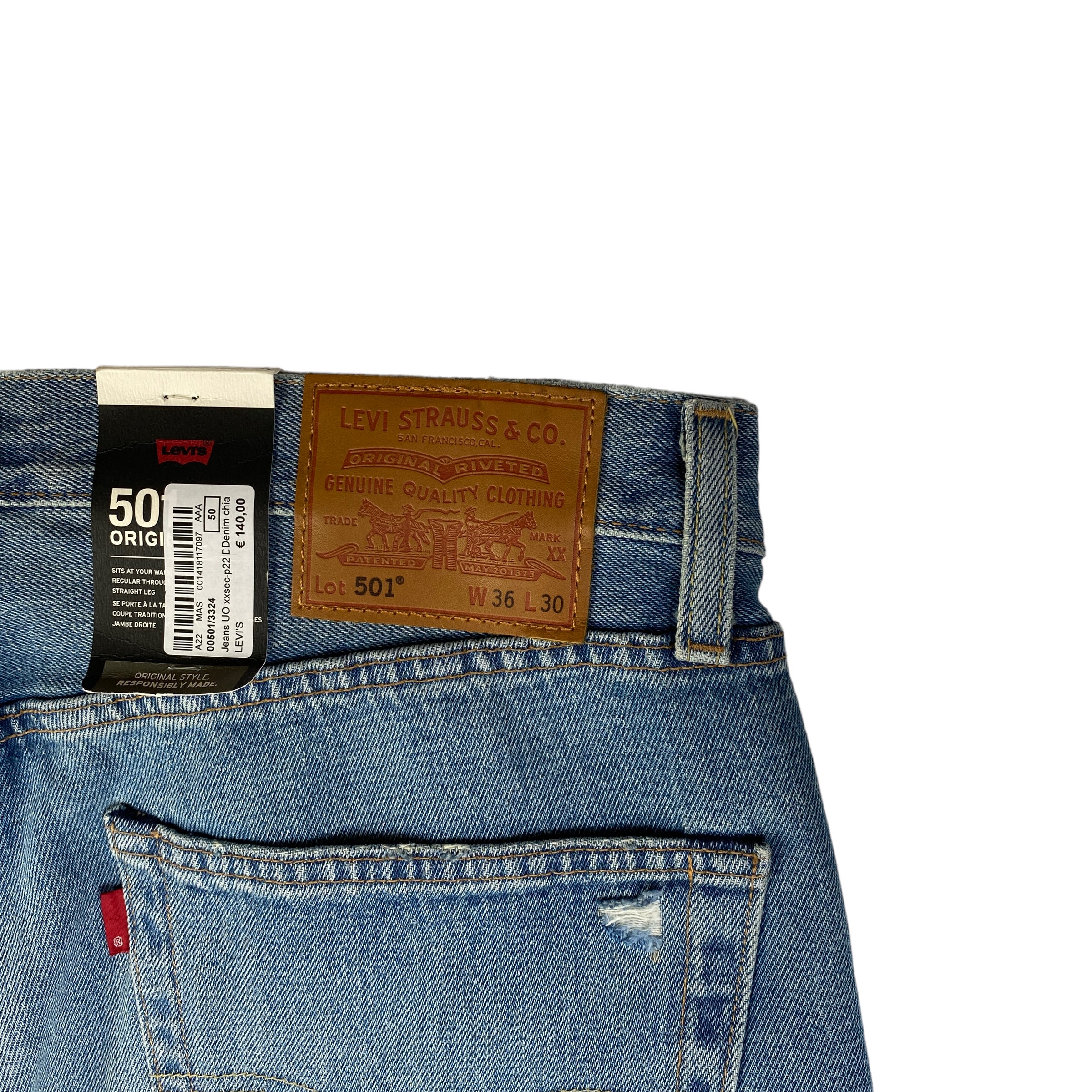 Levi's jeans 501 — archivio moda denim — IlBotteghino