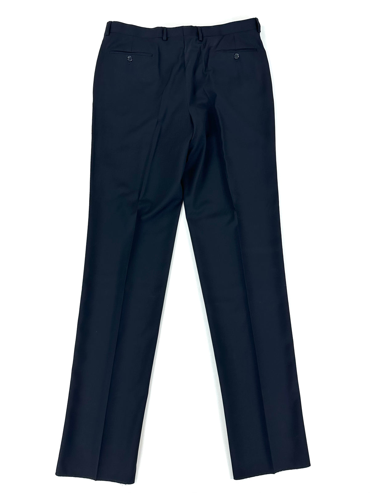 Pantalone Calabró by Forall nero in lana vergine - vista frontale completa