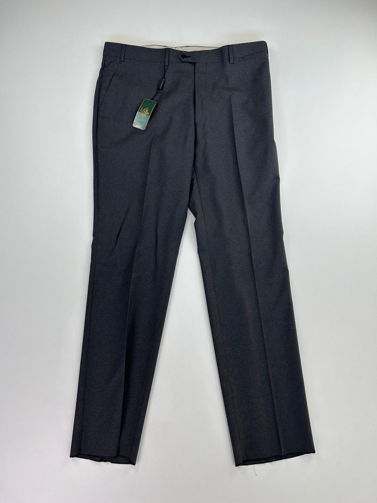 Pantalone sartoriale Berry grigio scuro lana merinos, taglia IT 58 — IlBotteghino