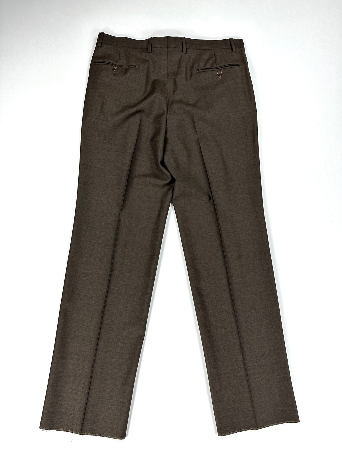 Pantalone Garrett's marrone, vista frontale intera con la piega stirata