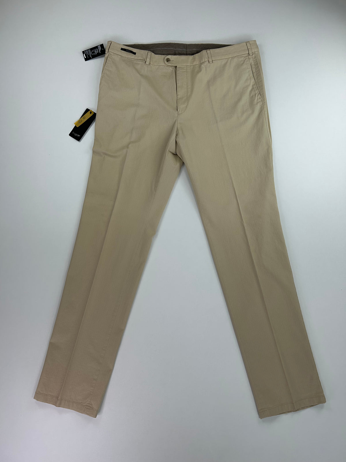 Pantalone sartoriale Bugatti gessato beige, taglia IT 60 — IlBotteghino