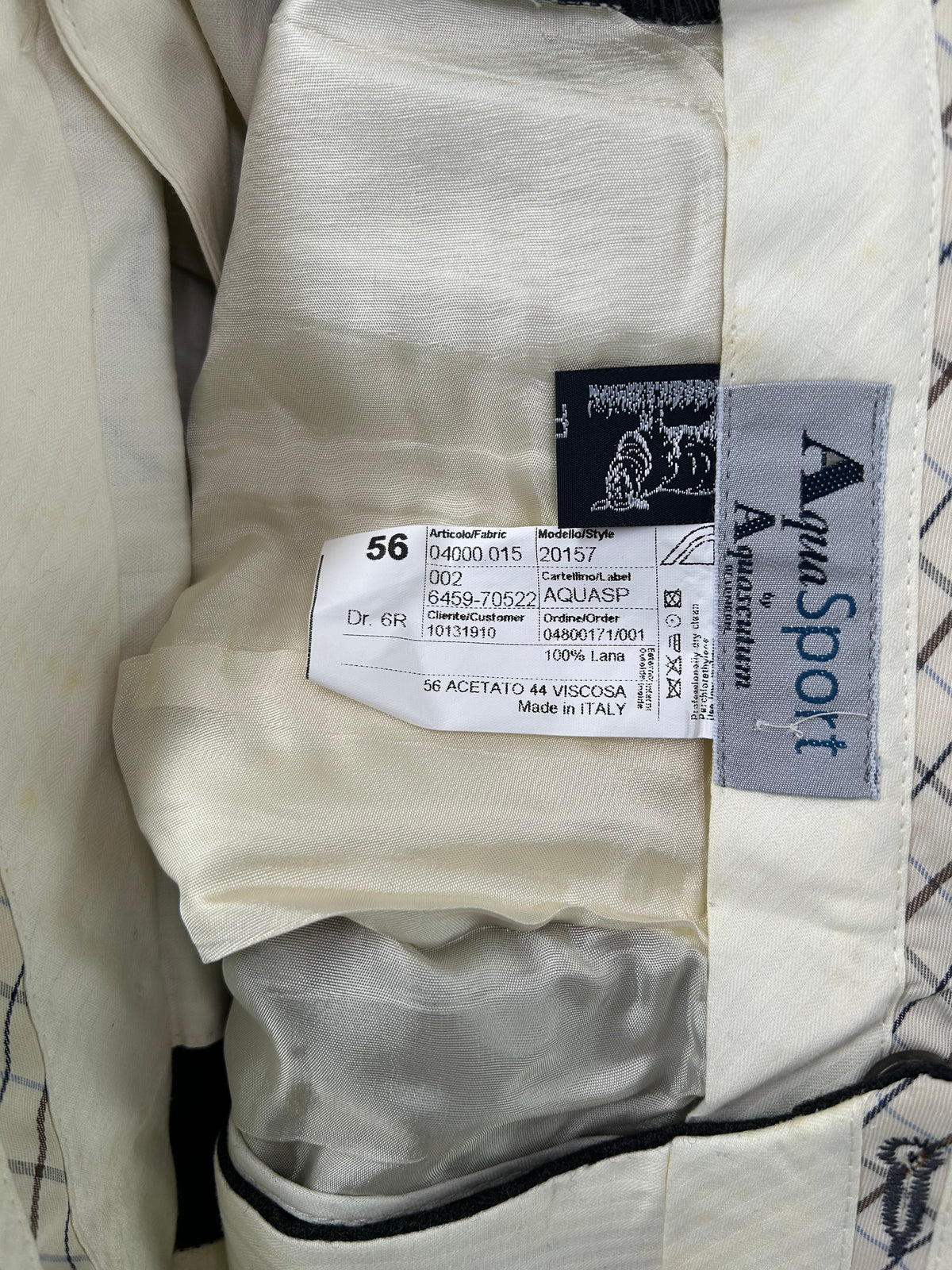 Aquascutum pantalone antracite — dettaglio tasca — IlBotteghino