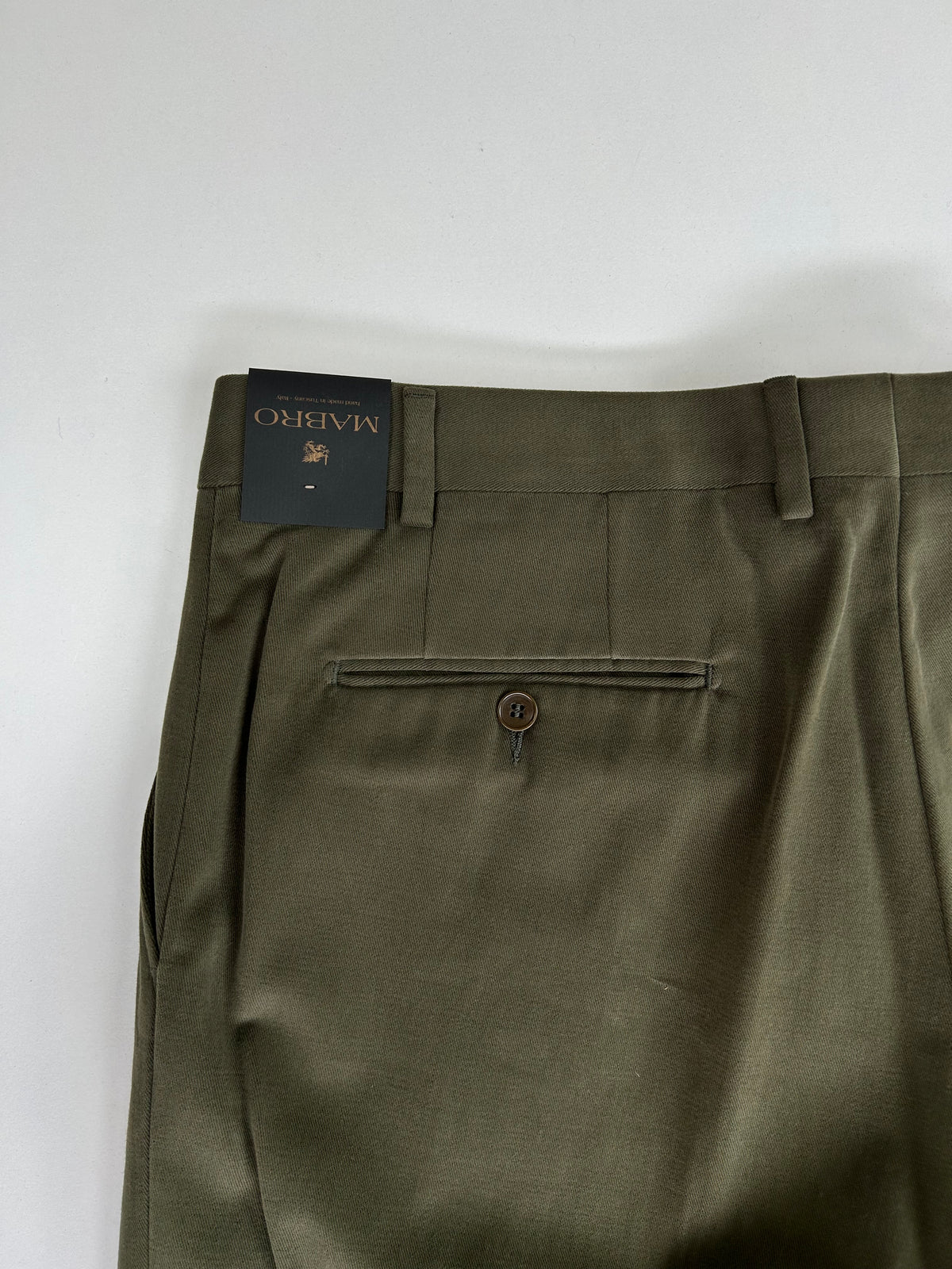 Mabro pantalone verde oliva — nuovo con cartellino — IlBotteghino