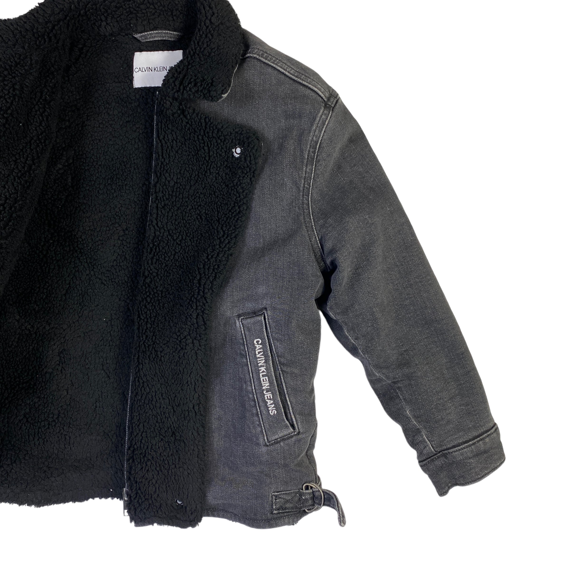 Calvin Klein giacca montone — denim d'archivio — IlBotteghino