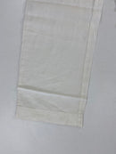 Pantalone Hugo Boss Cabana-N lino bianco, dettaglio tasca posteriore con logo BOSS