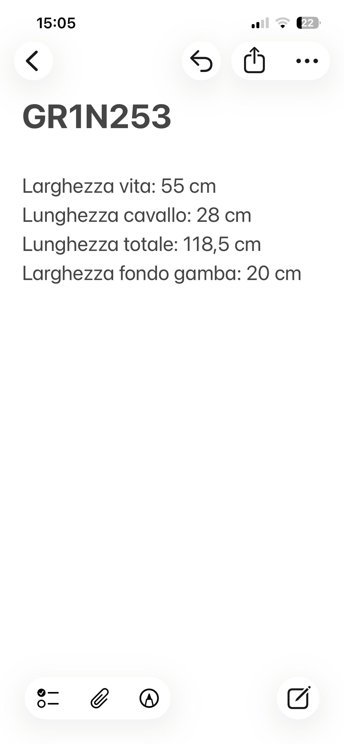 Facis pantalone navy blue — dettaglio fondo gamba — IlBotteghino