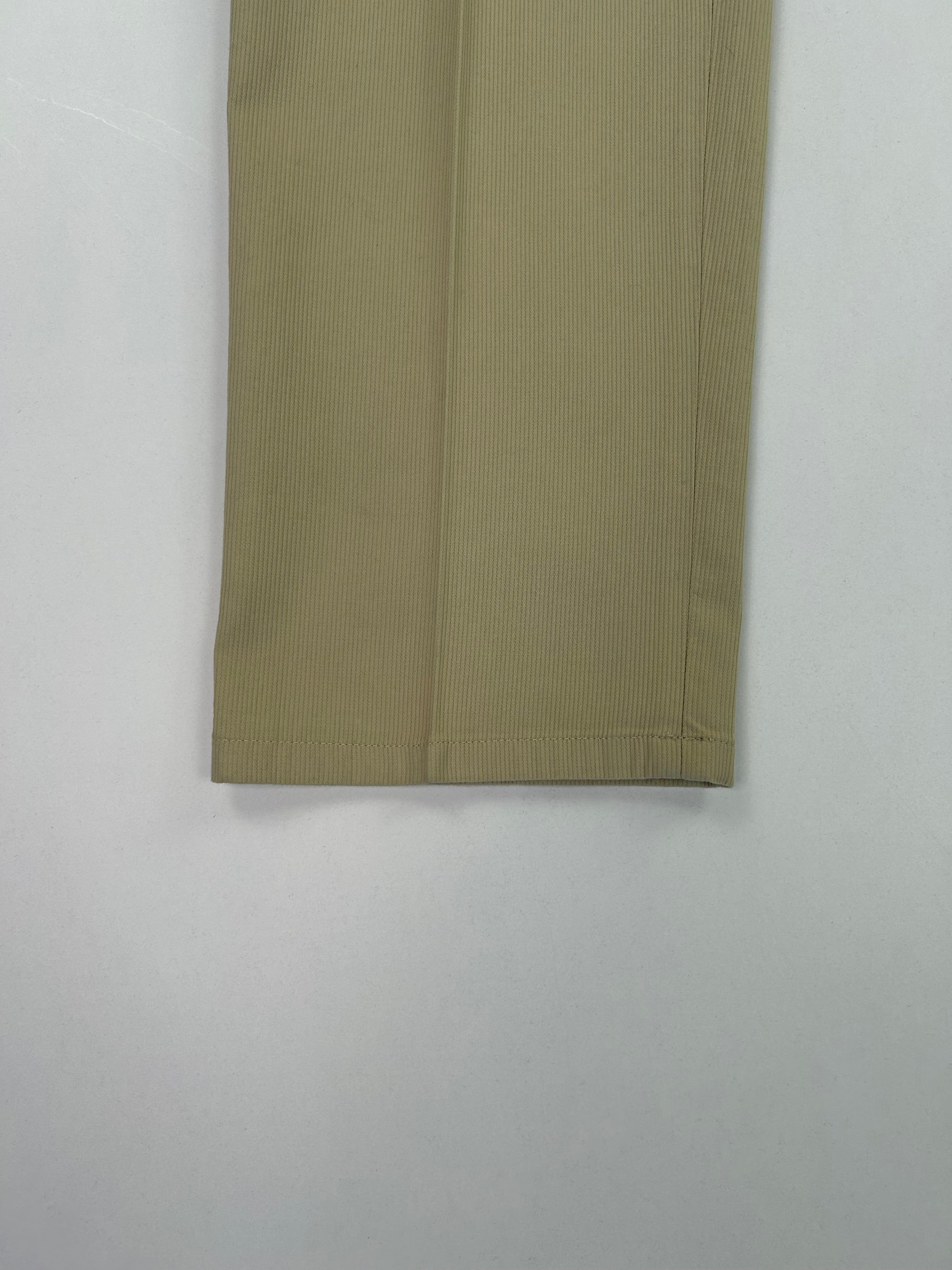Deimos pantalone beige righe — dettaglio tessuto — IlBotteghino
