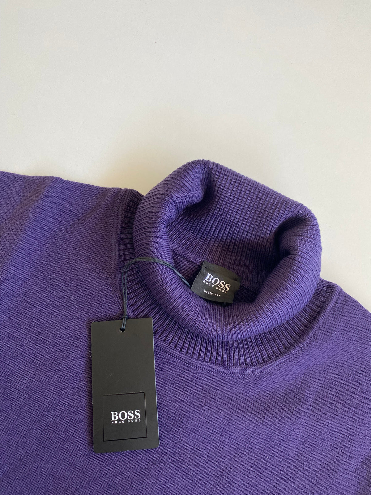 Dolcevita Hugo Boss Bakar lana vergine viola - Tg. L