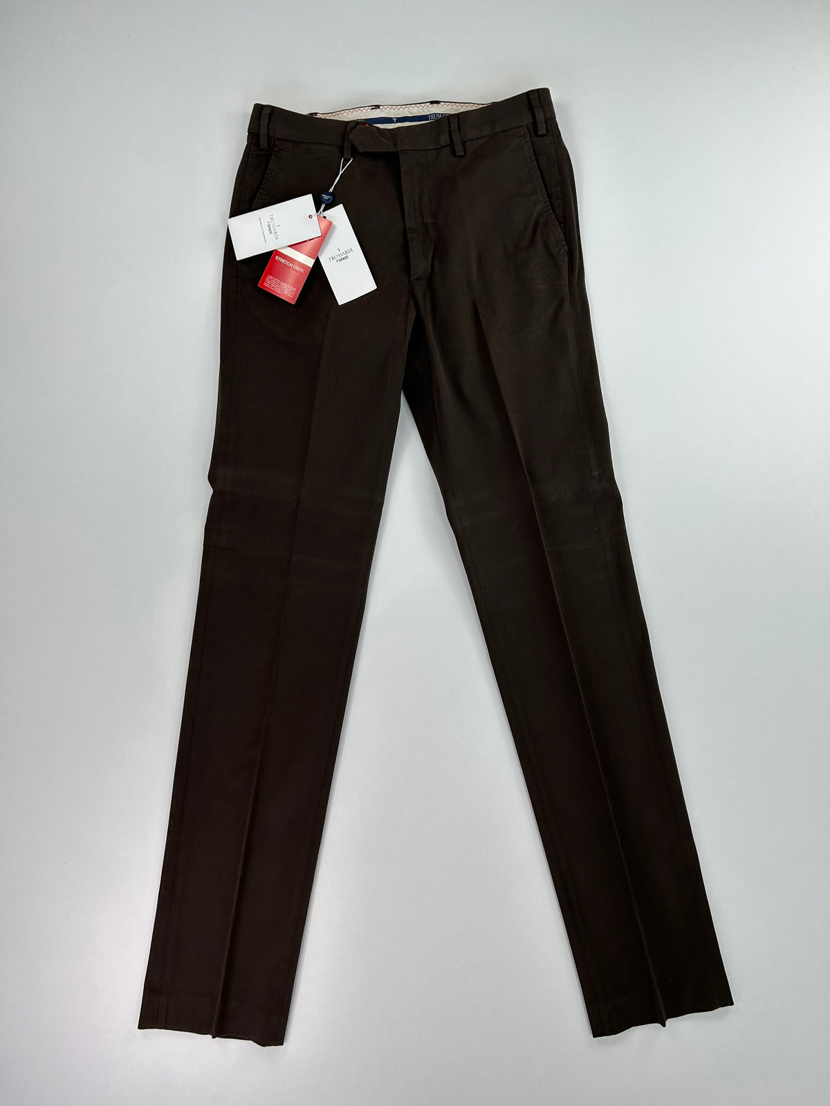 Pantalone Trussardi marrone cotone elastan, taglia IT 48 — IlBotteghino