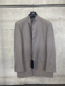 Completo Carlo Pignatelli grigio con collo coreano da uomo, taglia IT 54