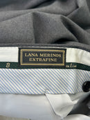Berry Green Line Pantalone Sartoriale Uomo Lana Merinos Extrafine Grigio Taglia 50 Made in Italy