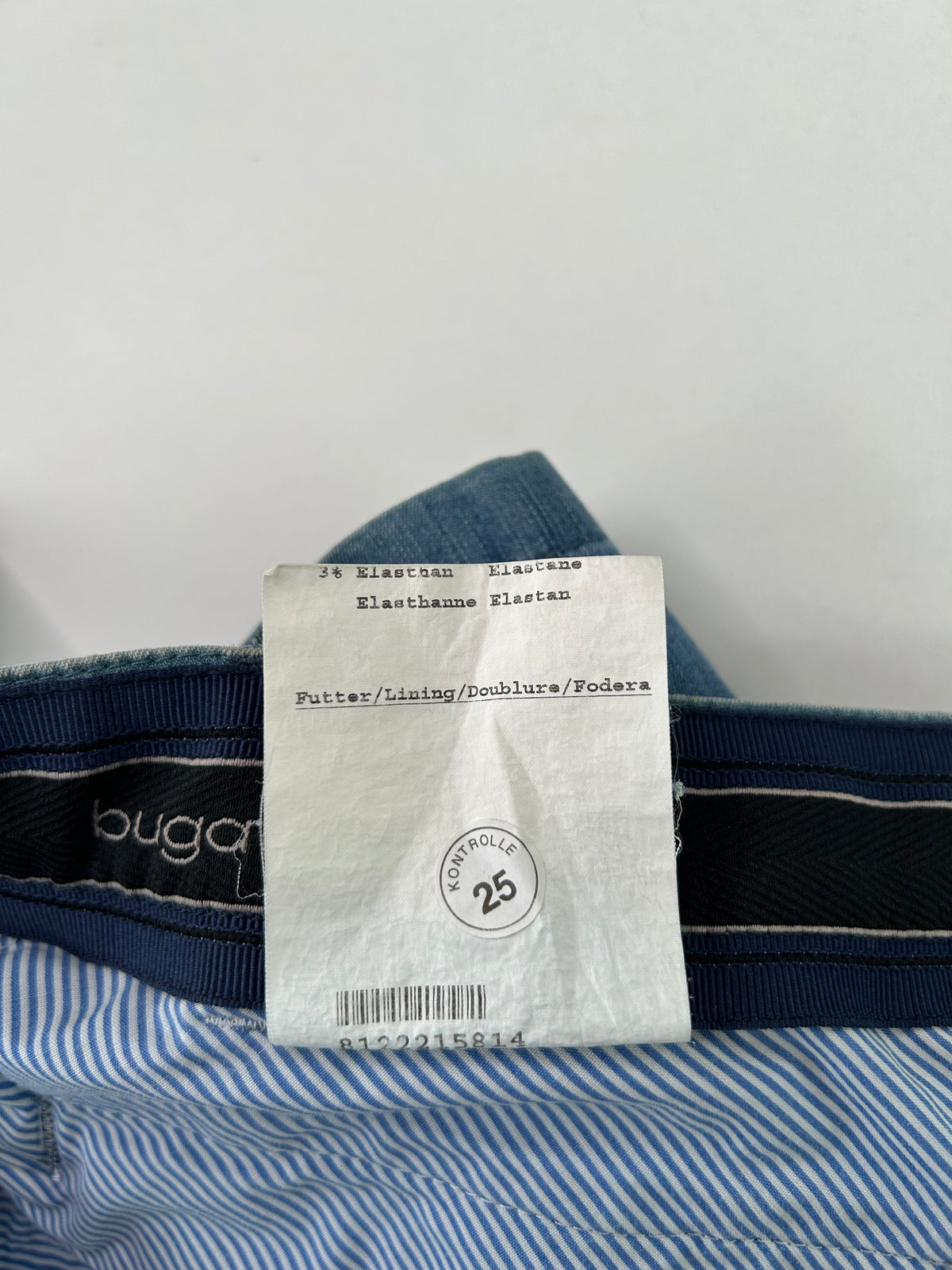 Bugatti pantalone gessato — dettaglio tasca — IlBotteghino