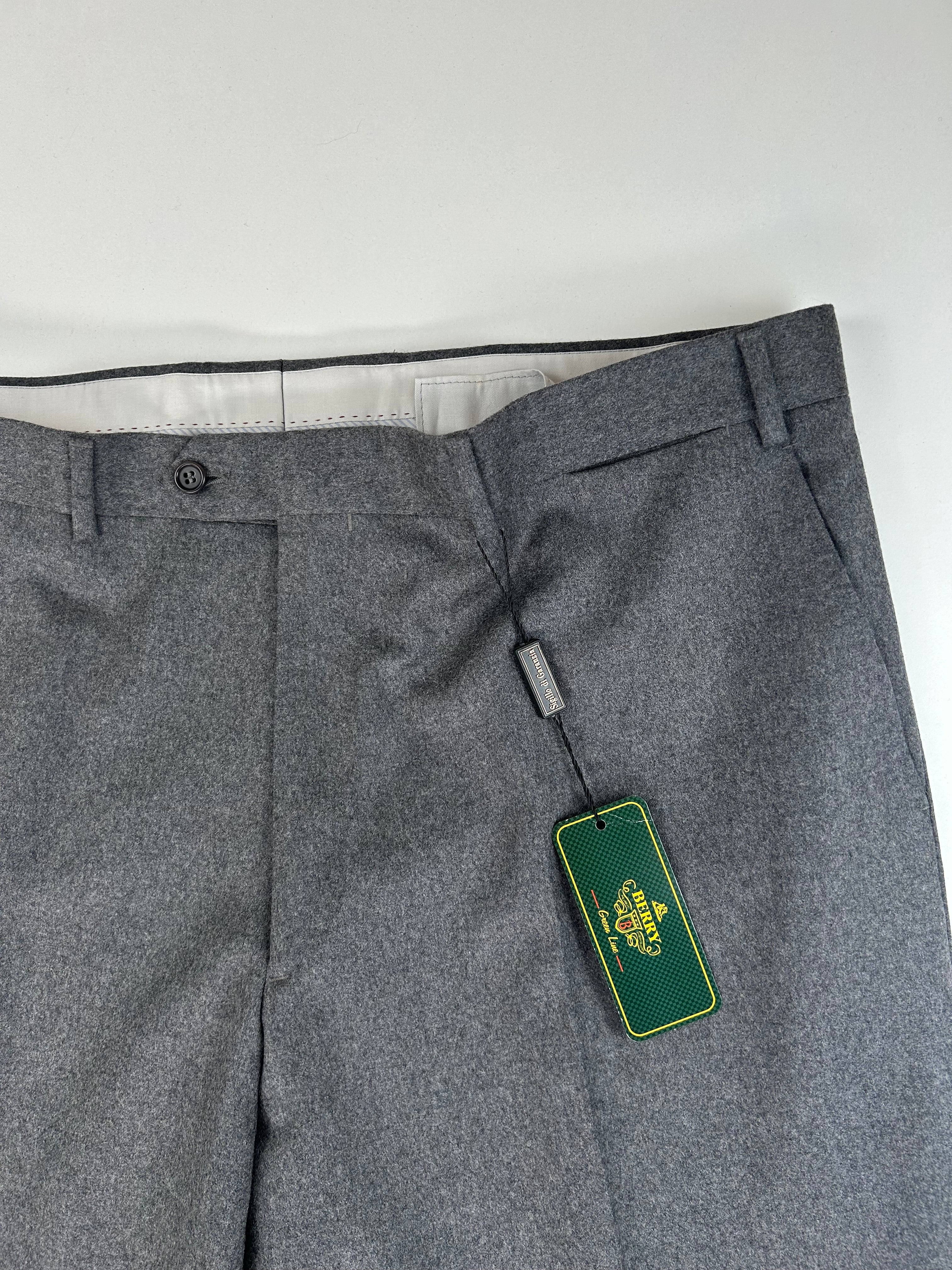Berry pantalone grigio — dettaglio tessuto — IlBotteghino