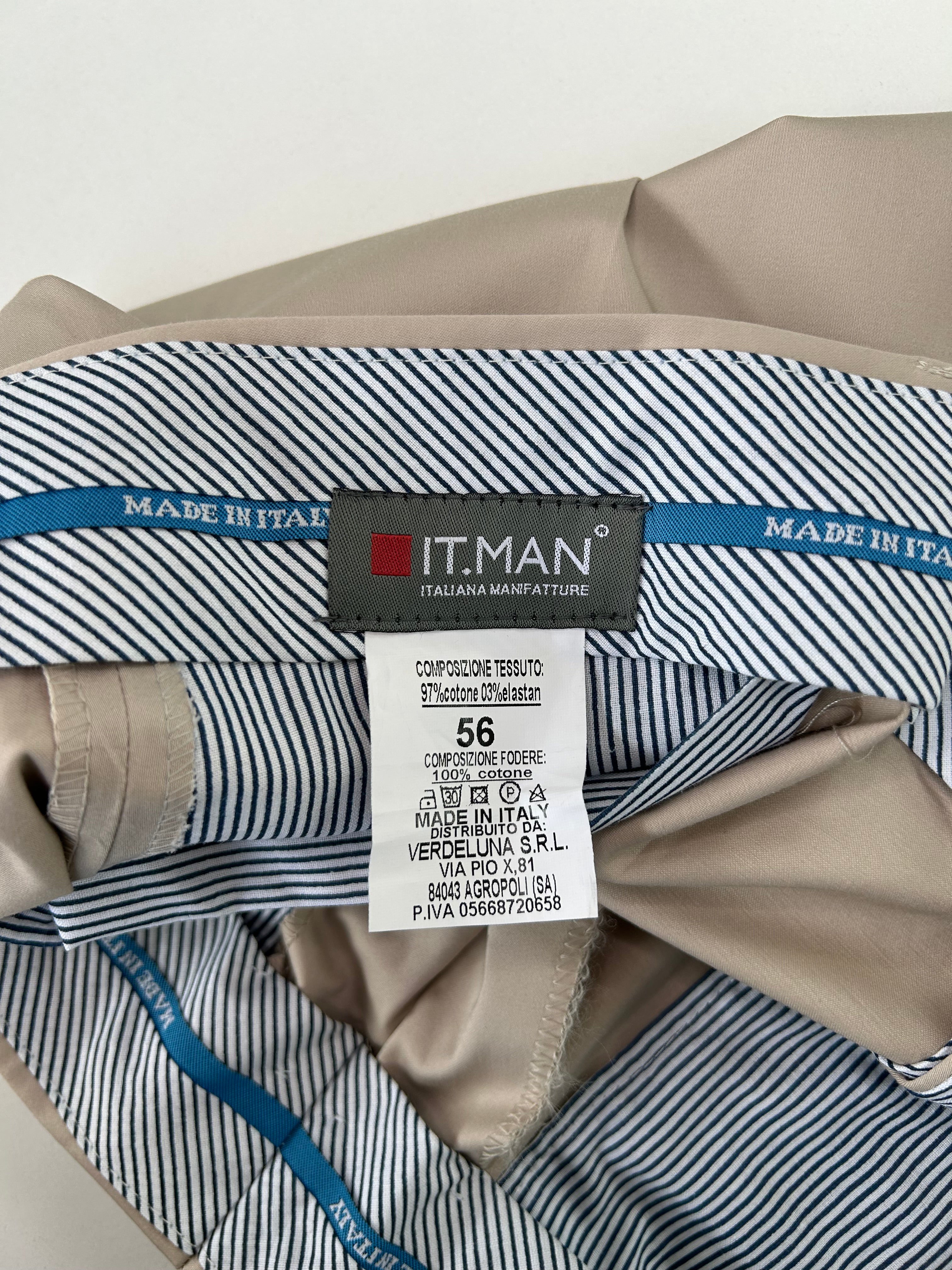 IT.MAN pantalone champagne — vista laterale — IlBotteghino