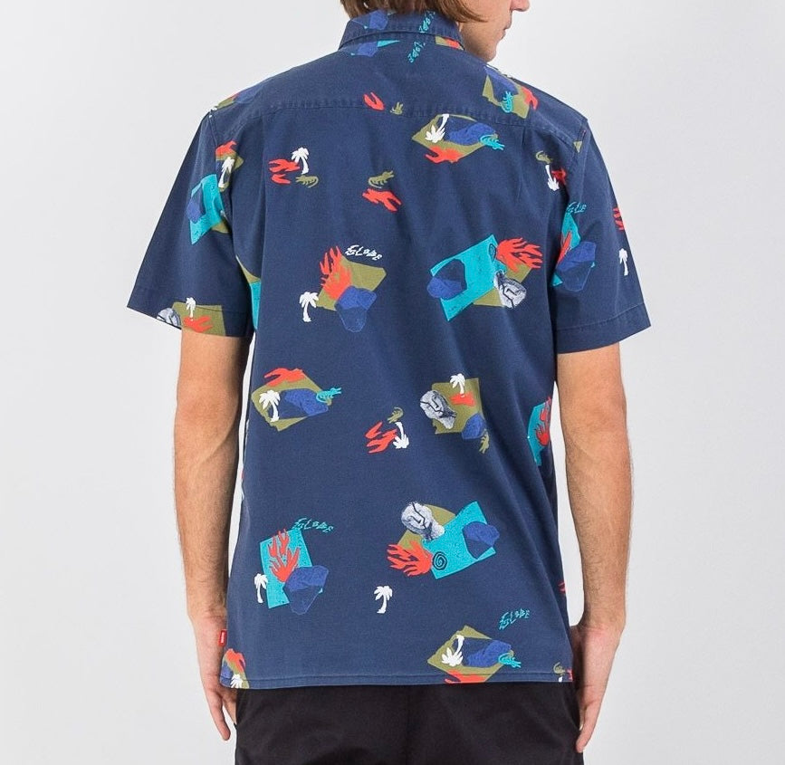 Globe camicia Blind Mind — dettaglio taschino — IlBotteghino