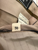 Pantalone Uomo Giorgio Reggiani Gessato Blu Lana Merinos Extrafine Sartoriale