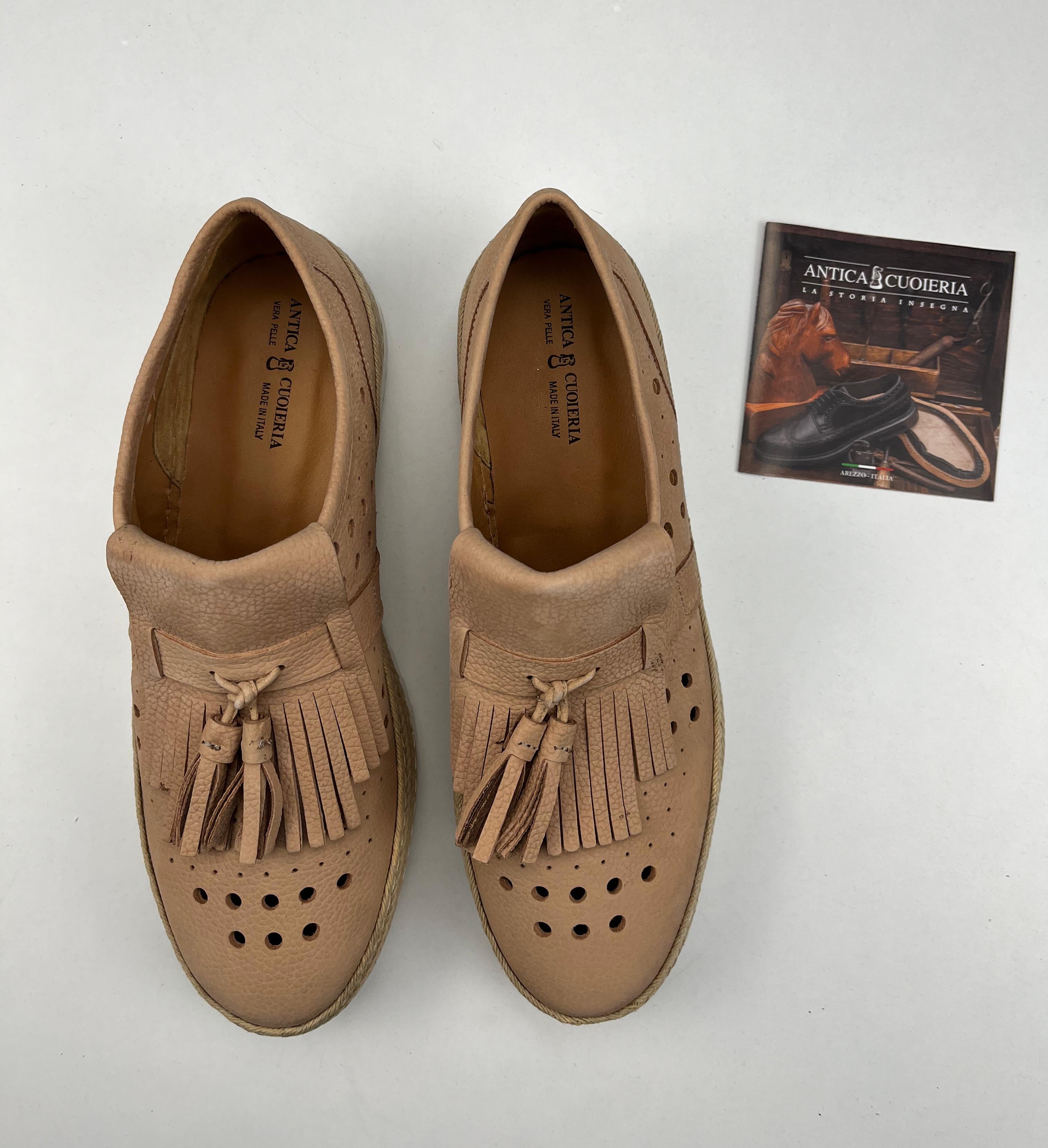 Antica Cuoieria scarpa beige — Made in Italy — IlBotteghino