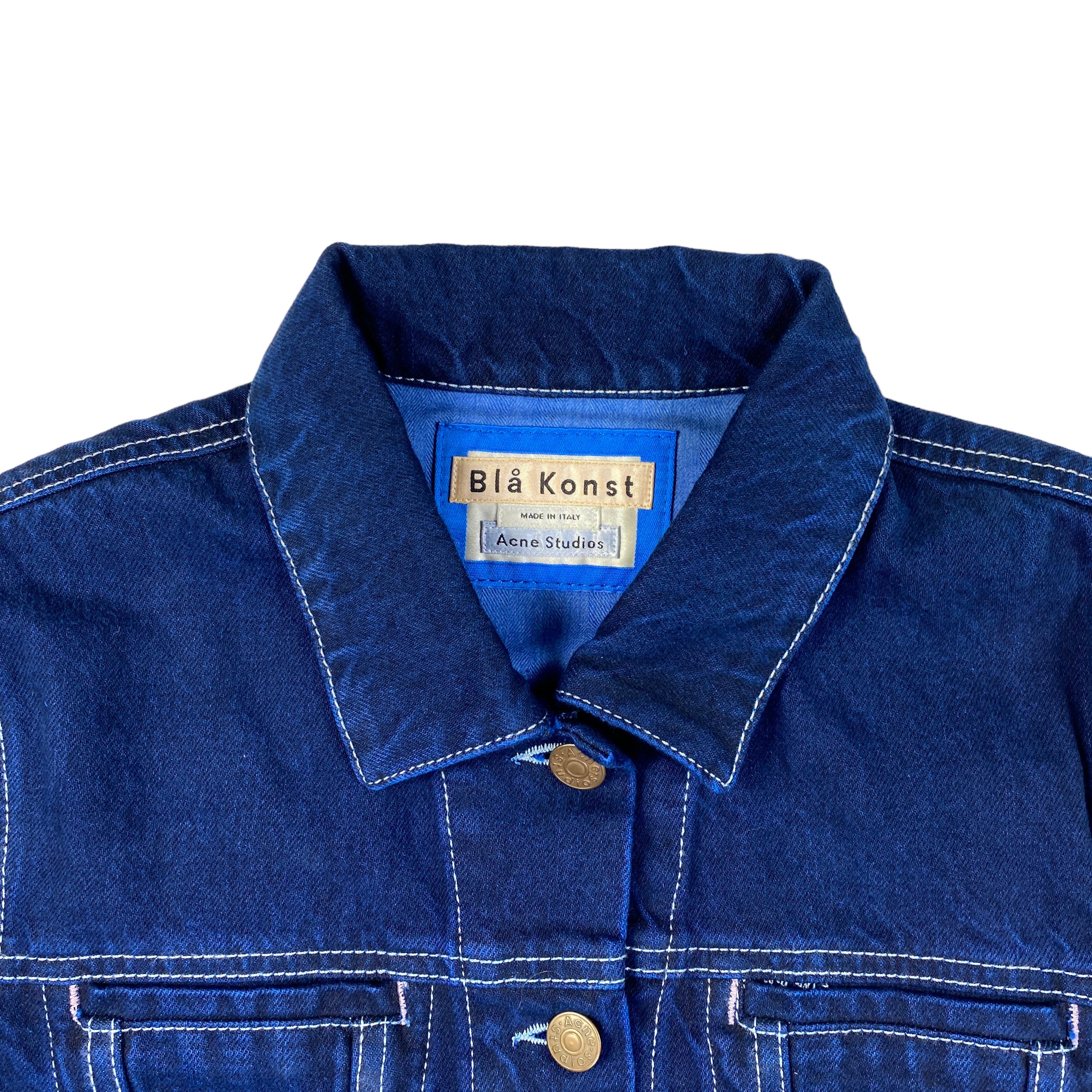 Acne Studios giacca denim blu — archivio moda luxury — IlBotteghino