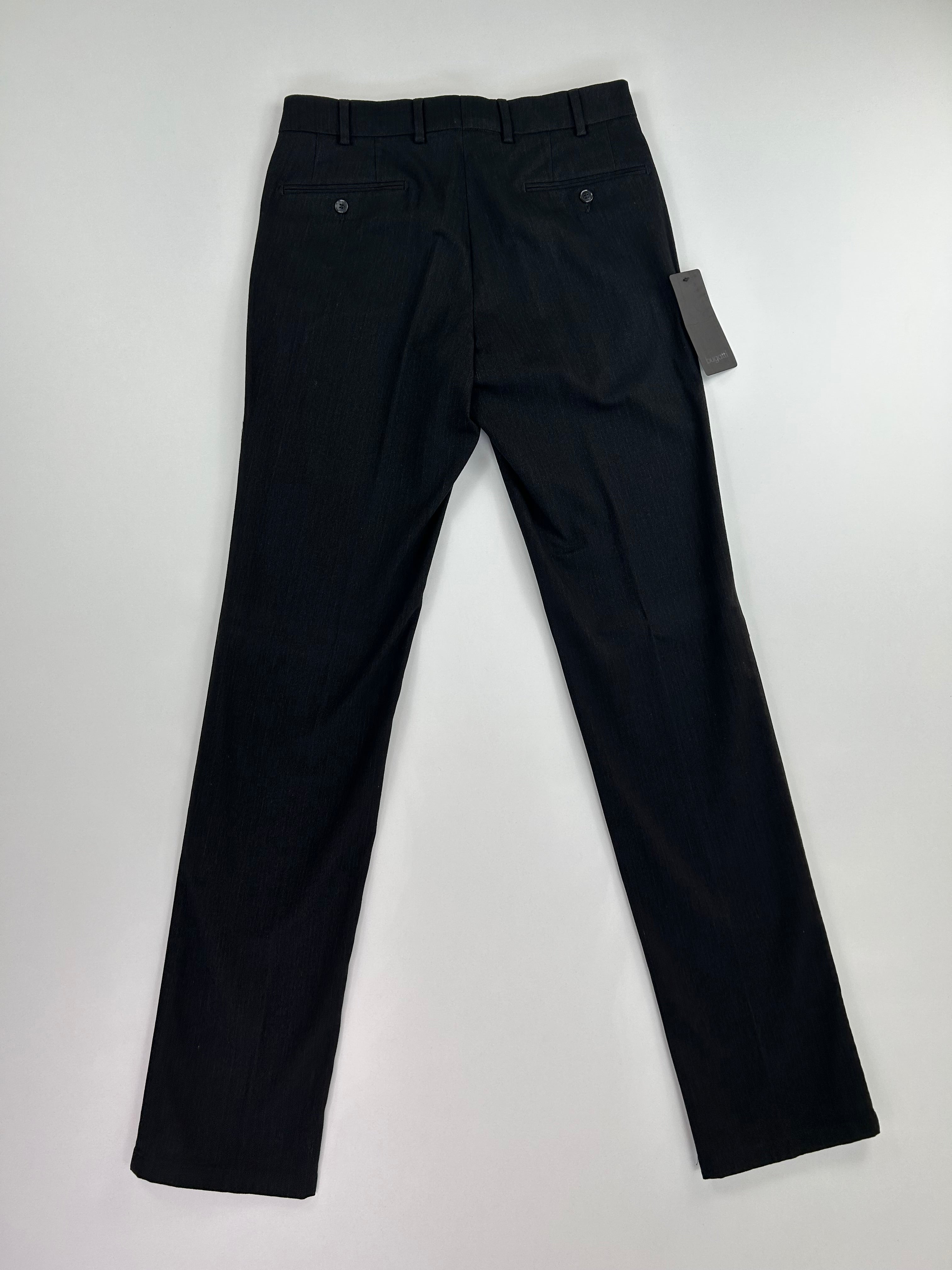 Bugatti pantalone nero — dettaglio tessuto — IlBotteghino