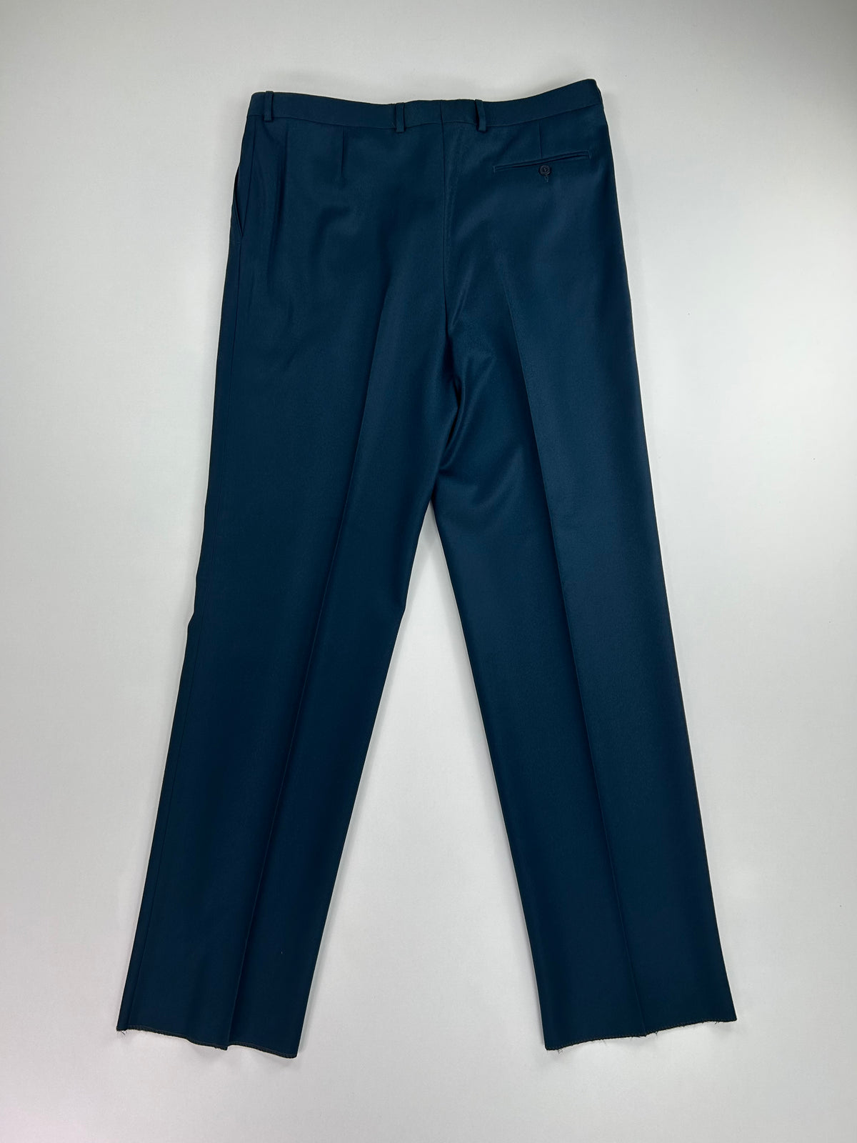 Deimos pantalone petrolio — lana vergine — IlBotteghino