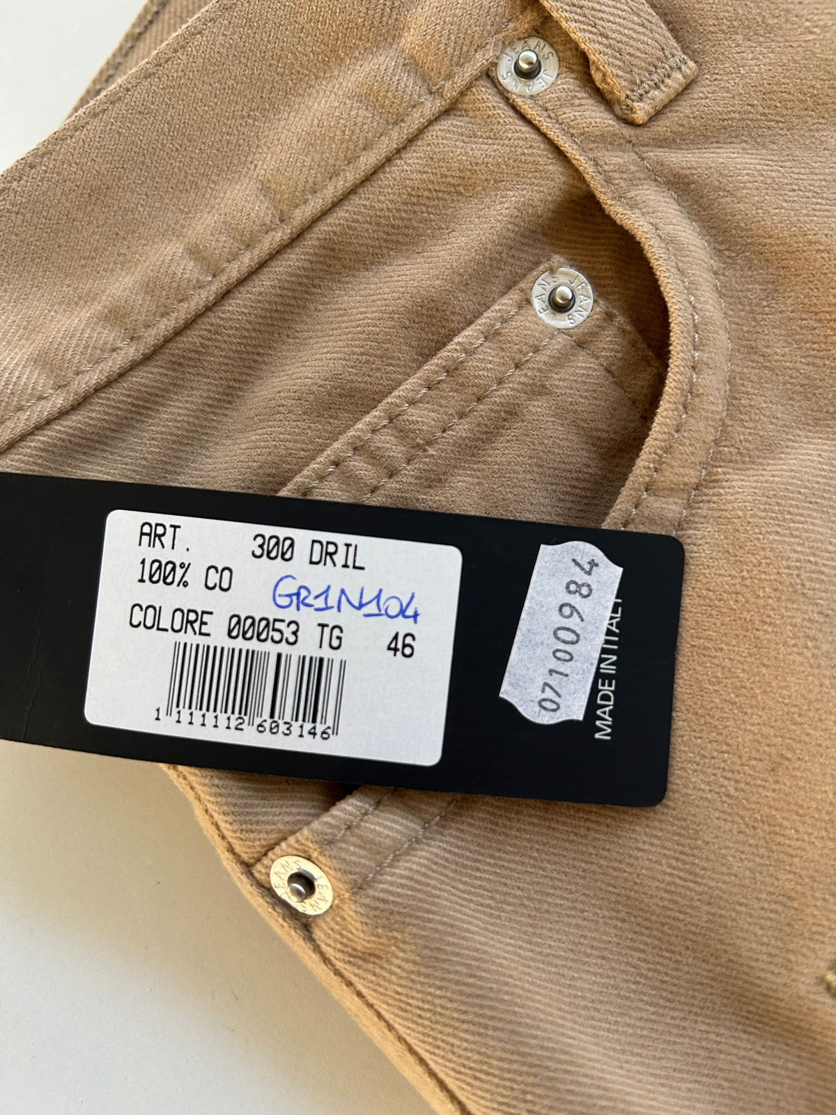 Federico Osti pantalone — archivio sartoriale — IlBotteghino