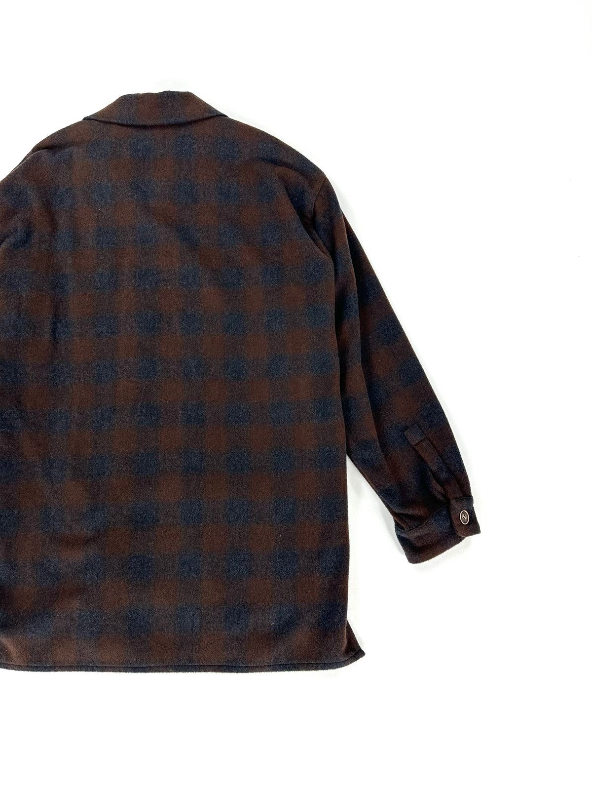 Retro della camicia giacca Millibar con fondo dritto e spacchetti laterali