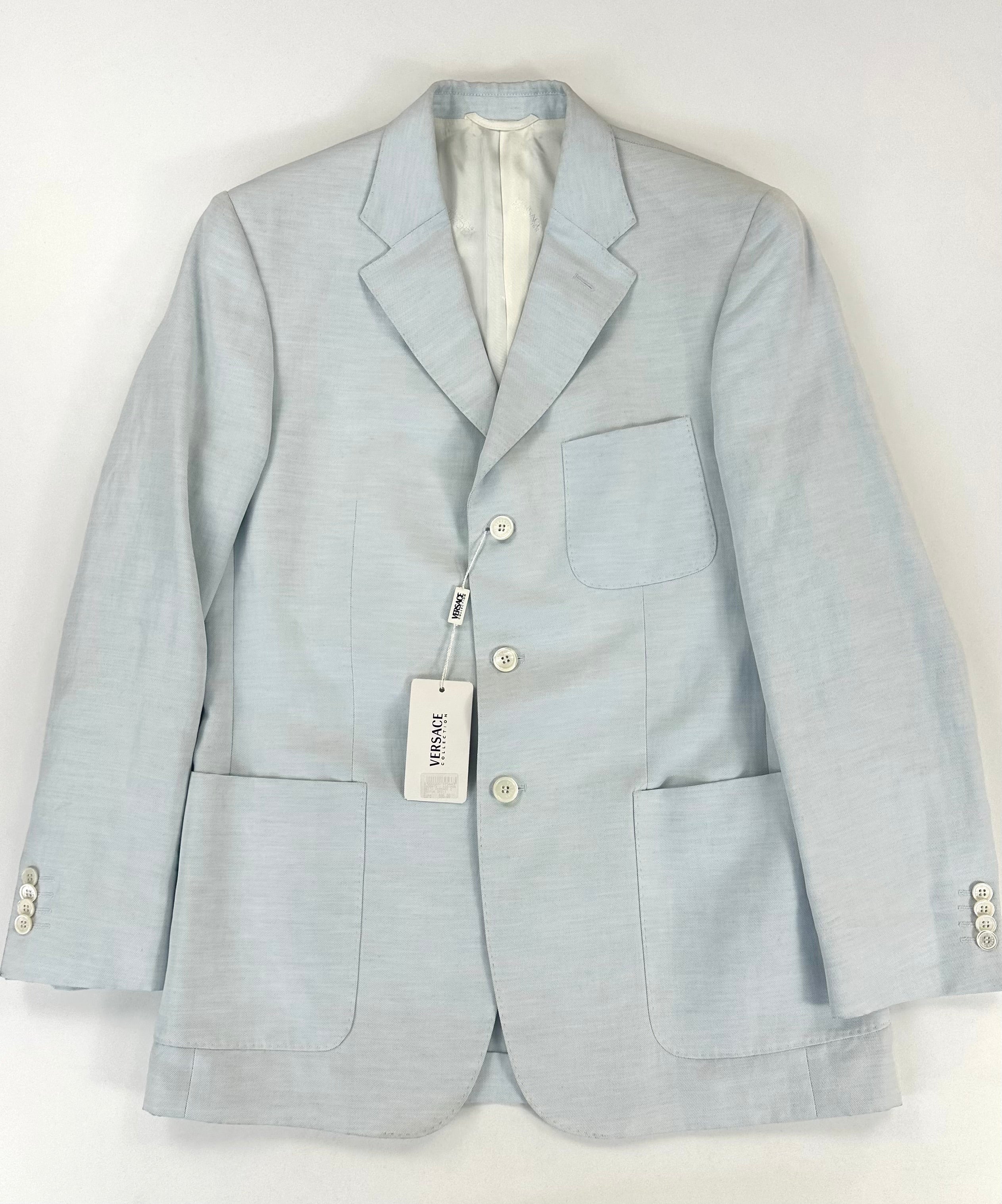 Completo Versace Collection azzurro taglia 50 - vista posteriore