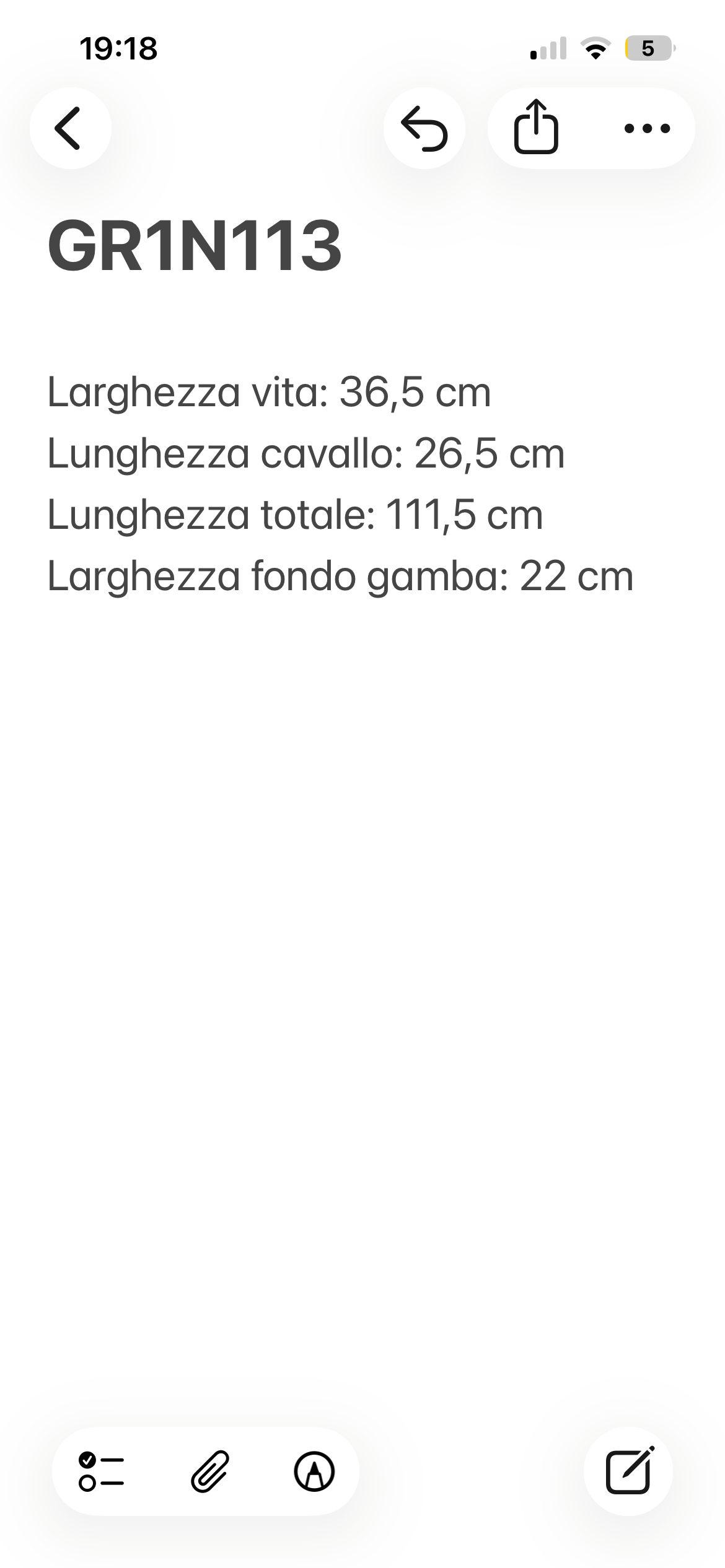 Trussardi pantalone — vista posteriore — IlBotteghino