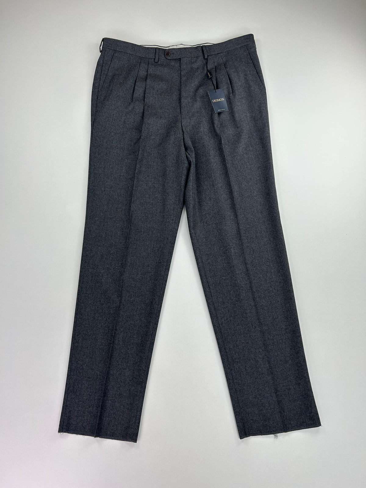 Pantalone sartoriale Deimos grigio lana vergine, taglia IT 58 — IlBotteghino