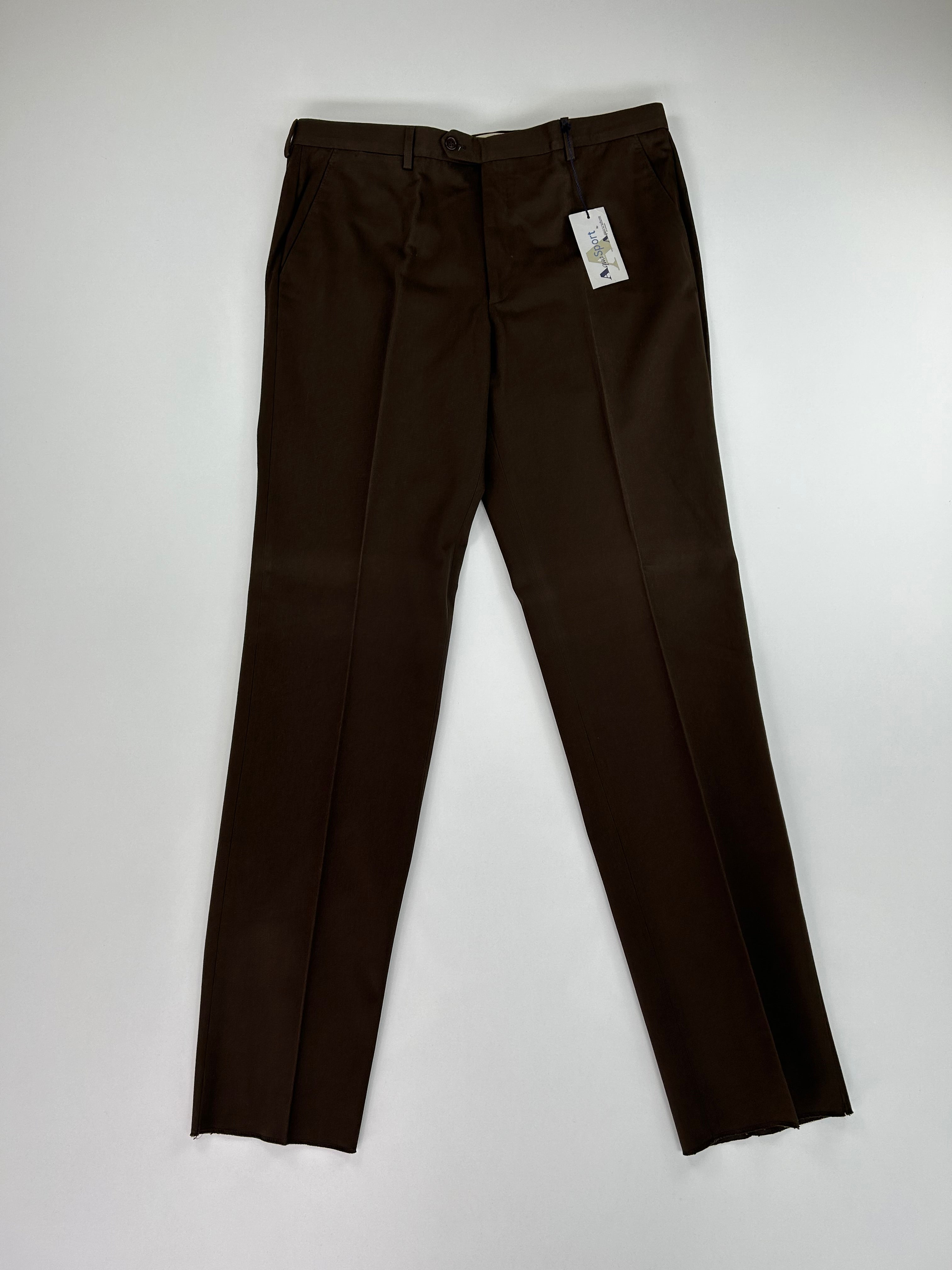 Pantalone sartoriale Aquascutum marrone cotone, taglia IT 56 — IlBotteghino
