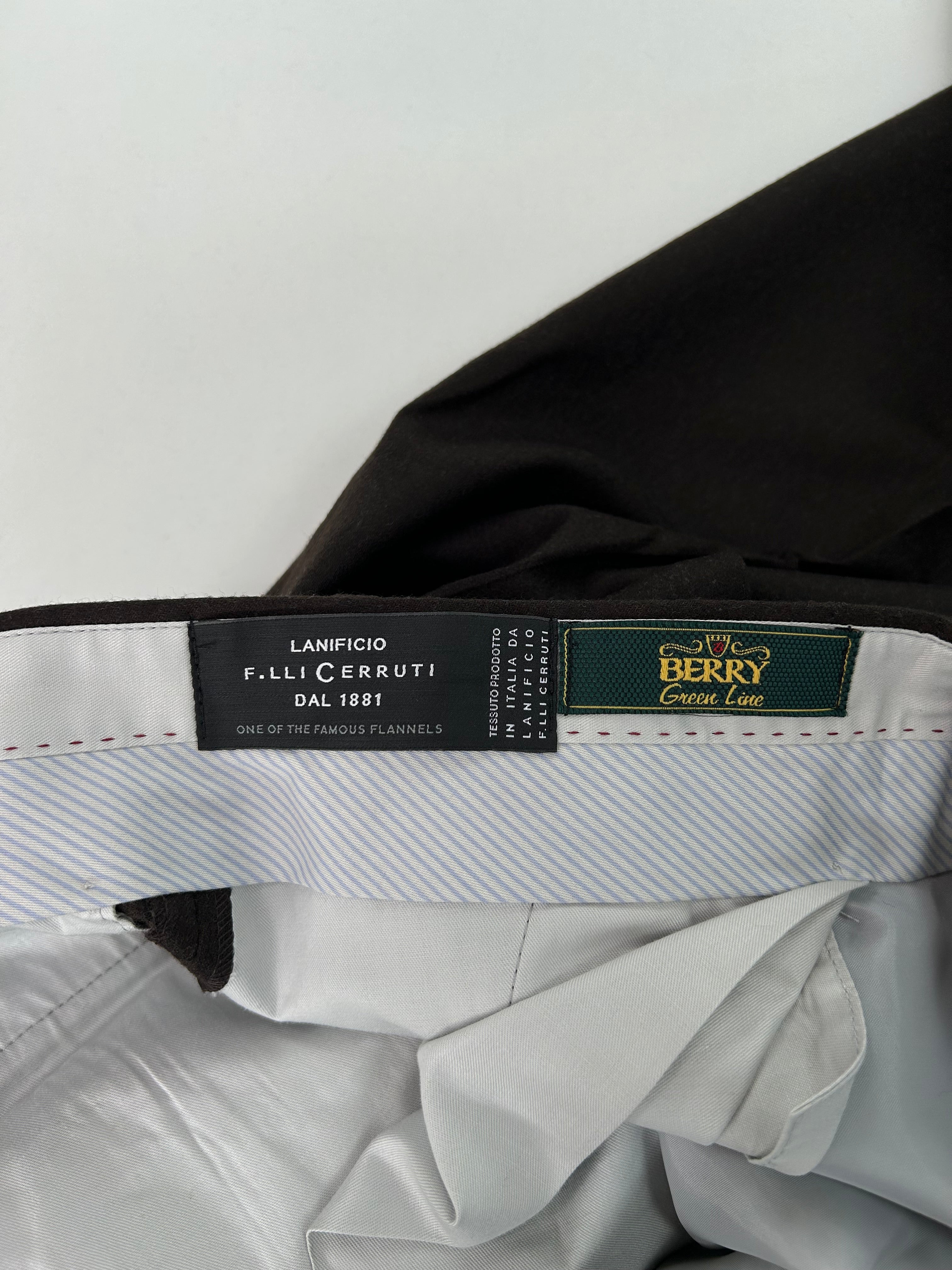 Berry pantalone marrone scuro — vista laterale — IlBotteghino